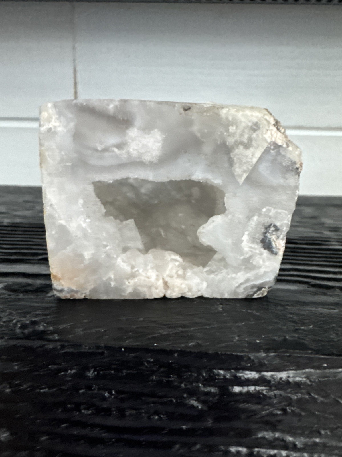 Snow Agate Geode Cube 188 Grams 2”