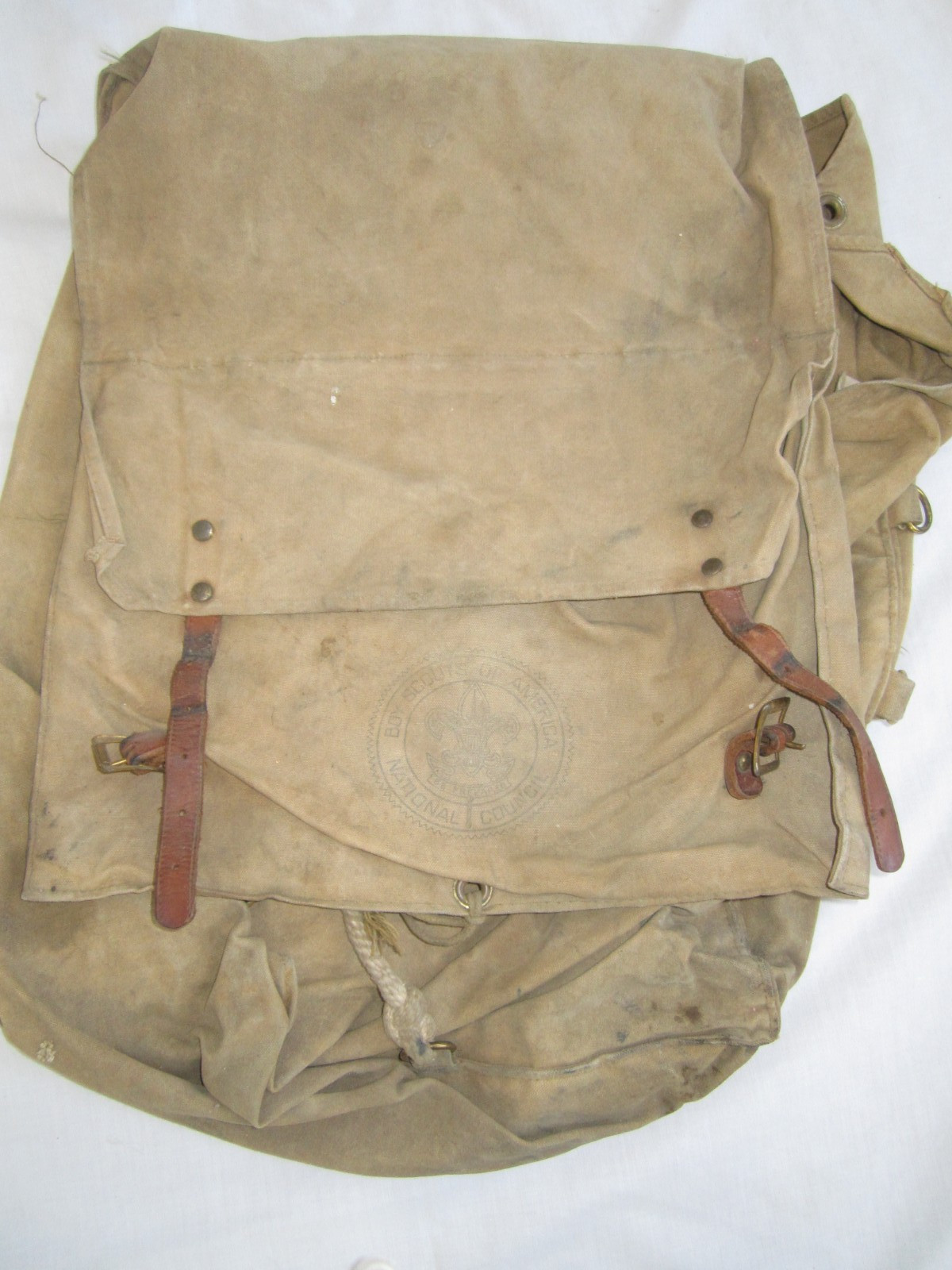 Vintage Boy Scouts Of America # 574 Yucca Pack Backpack Canvas Bag Rucksack BSA
