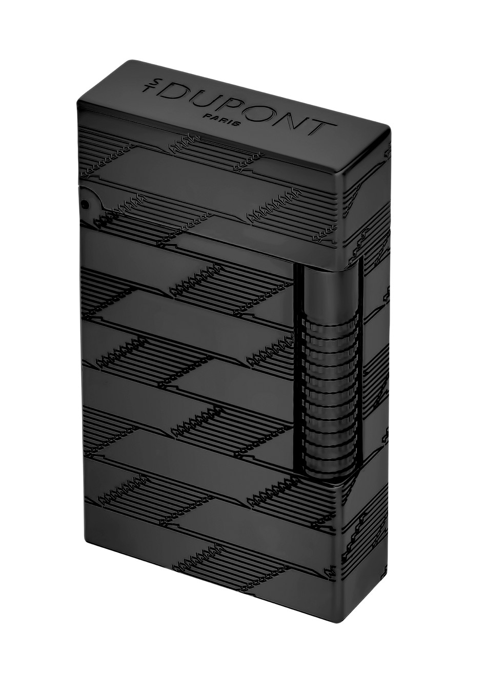 S.T. Dupont LeGrand Perfect Ping Lighter Monogram 1872, Black C23179 New In Box