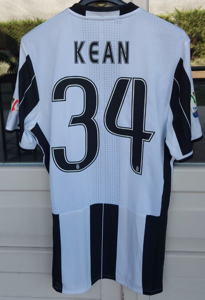 Rare Juventus Moise Kean 34 match worn issued Tim Cup final 2017 football shirt