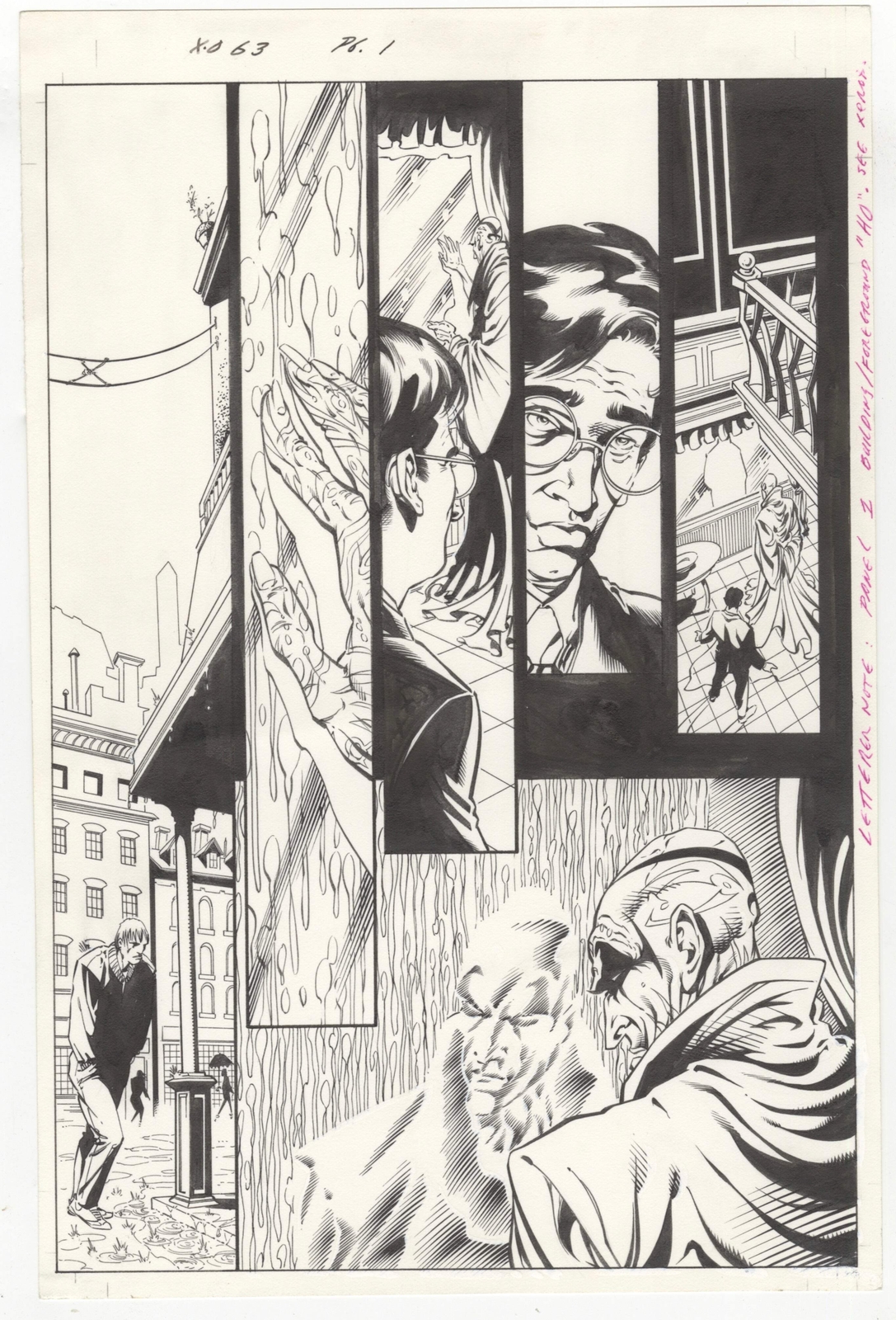 X-0 Manowar #63 pg 1 Original Valiant Comic Art by Bart Sears