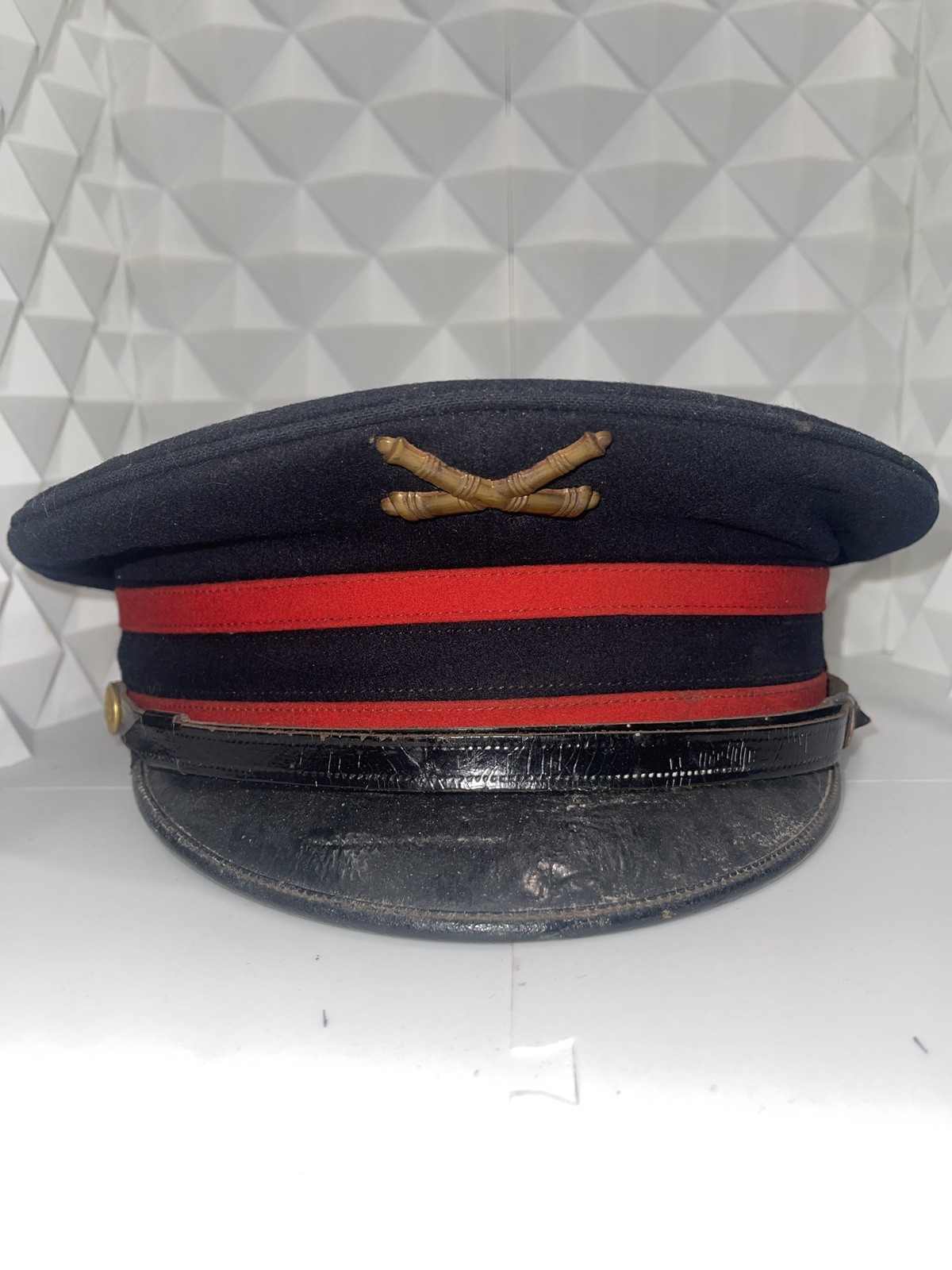 Original Pre-WWI US Army M1902 Artillery Enlisted Dress Visor Cap Hat
