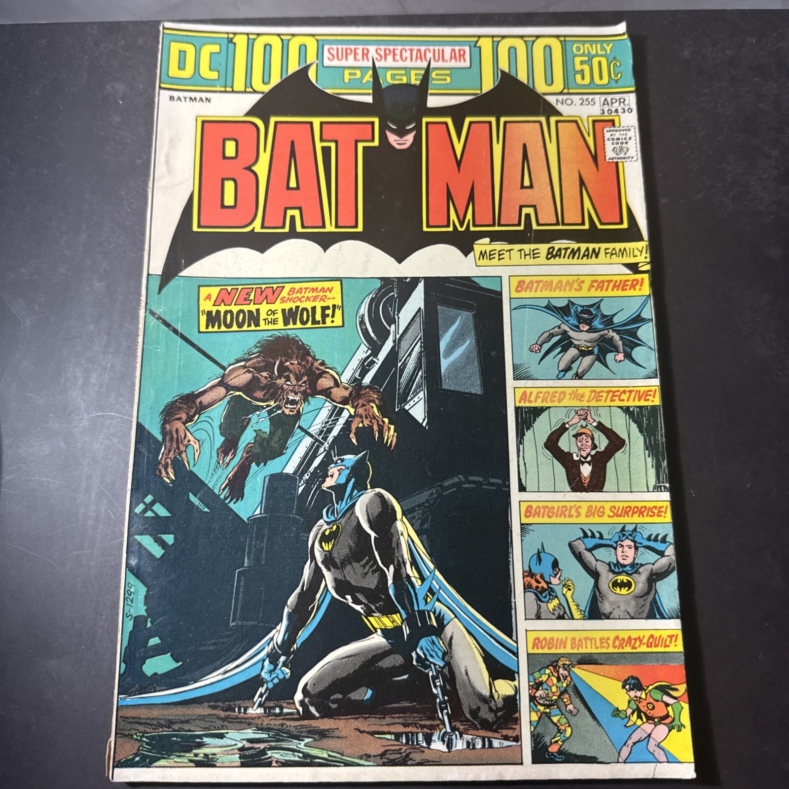 Batman #255 April 1974 DC Comics 100 Page Super Spectacular Very Good Condition