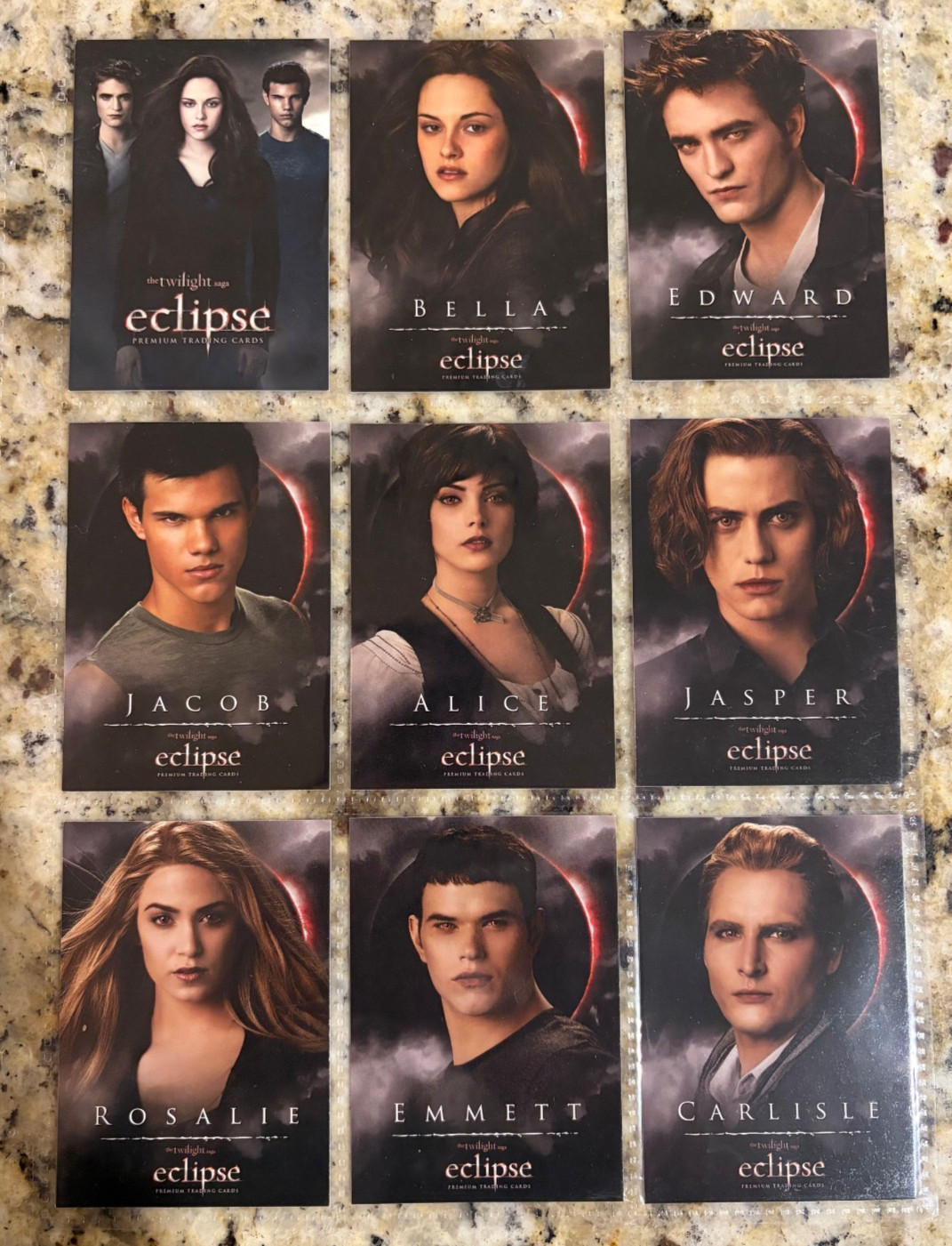 The Twilight Saga: Eclipse Series 1 Complete Set (1-80) 2010 NECA  80 Card Set
