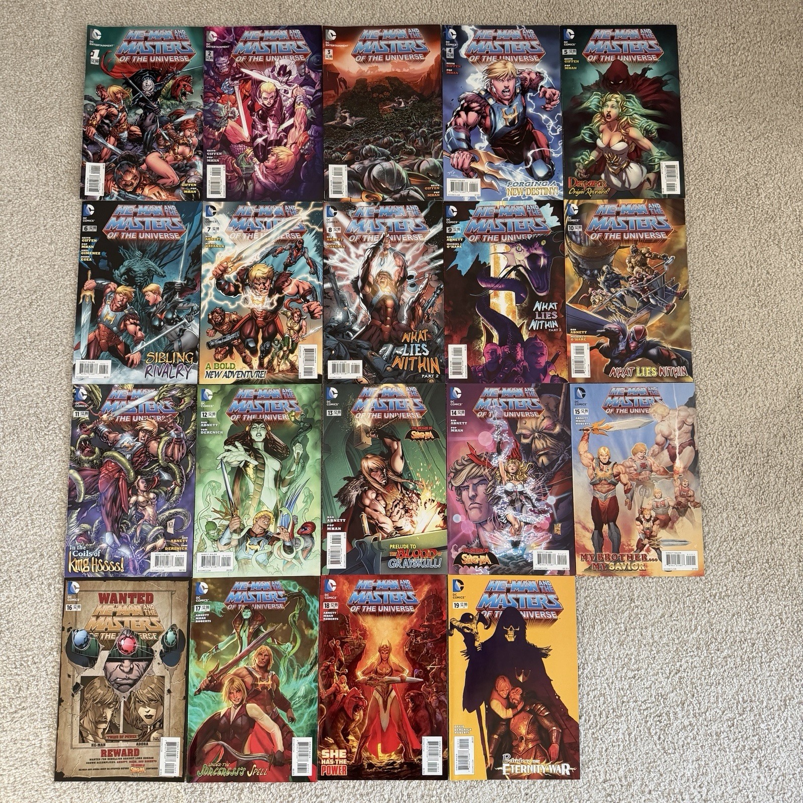 DC Comics He-Man and Masters of the Universe #1-19 Complete Set 1st She-Ra 2013 DC Comics He-Man and Masters of the Universe #1-19 Complete Set 1st She-Ra 2013
