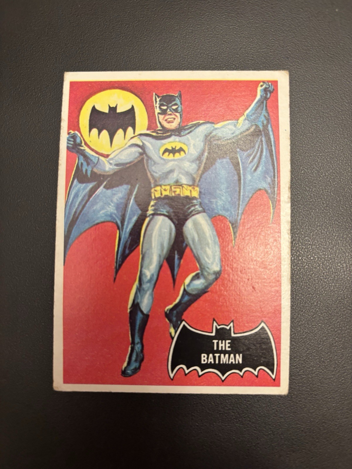 1966 Topps Batman (Black Bat) 2 Card Lot Batman #1 and Robin #2 See PHOTOS