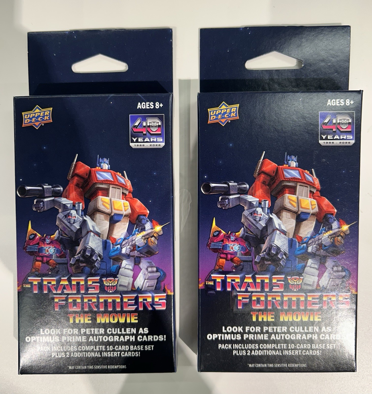 2026 Upper Deck Transformers The Movie Special Edition Hanger Box New Sealed X 2