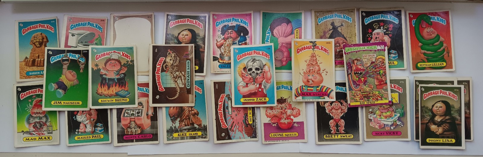 Vintage 1987 GPK Garbage Pail Kids Lot + 1 Grossville High Vintage 1987 GPK Garbage Pail Kids Lot + 1 Grossville High