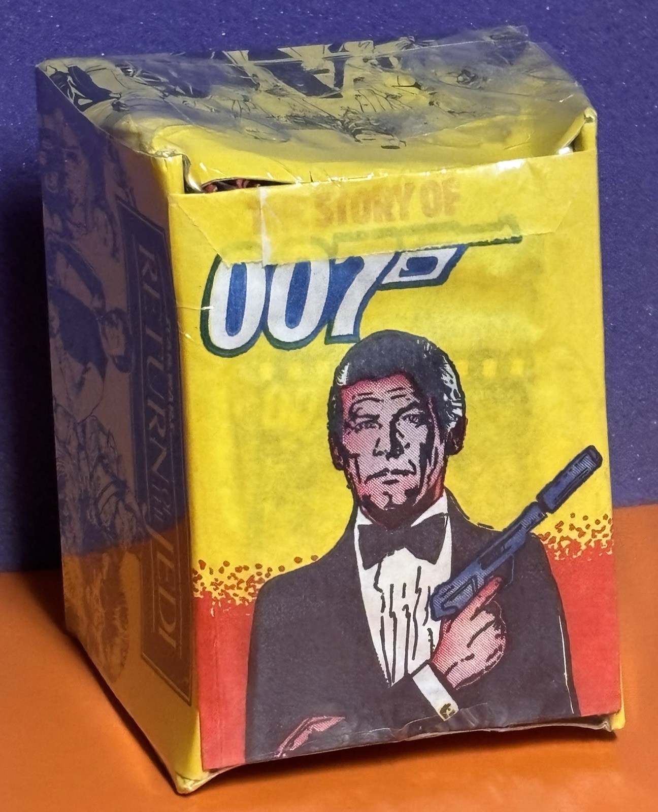 RARE SEALED 1984 MONTY “STORY OF 007”JAMES BOND WAX BOX=50 PACKS + UNUSED ALBUM