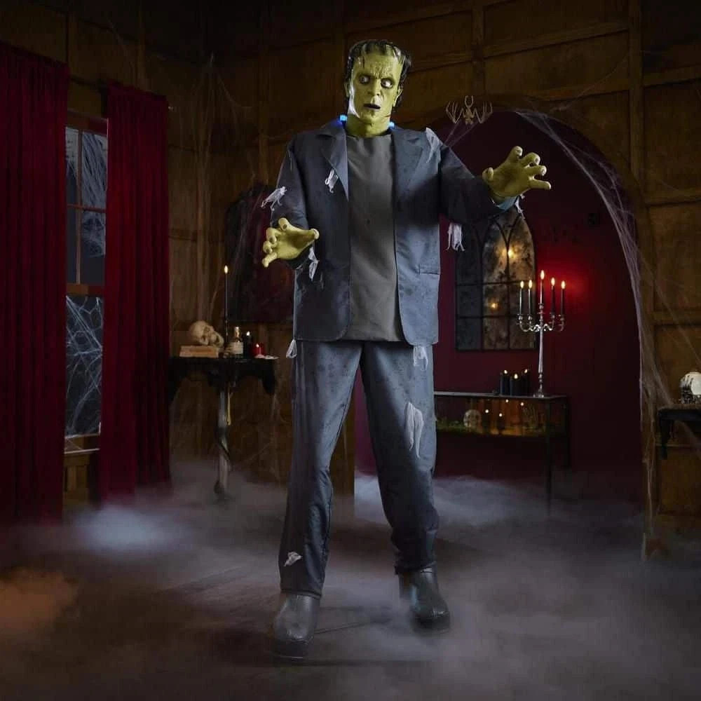 7ft Animated LED Frankenstein Monster Halloween Animatronic Prop
