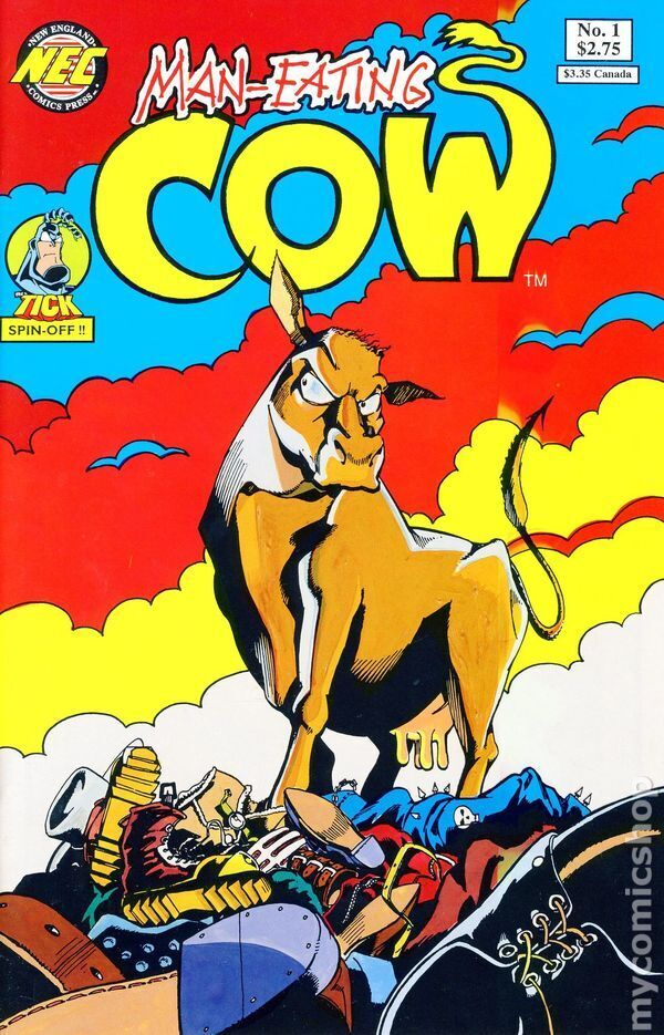 Man-Eating Cow #1 FN 1992 Stock Image