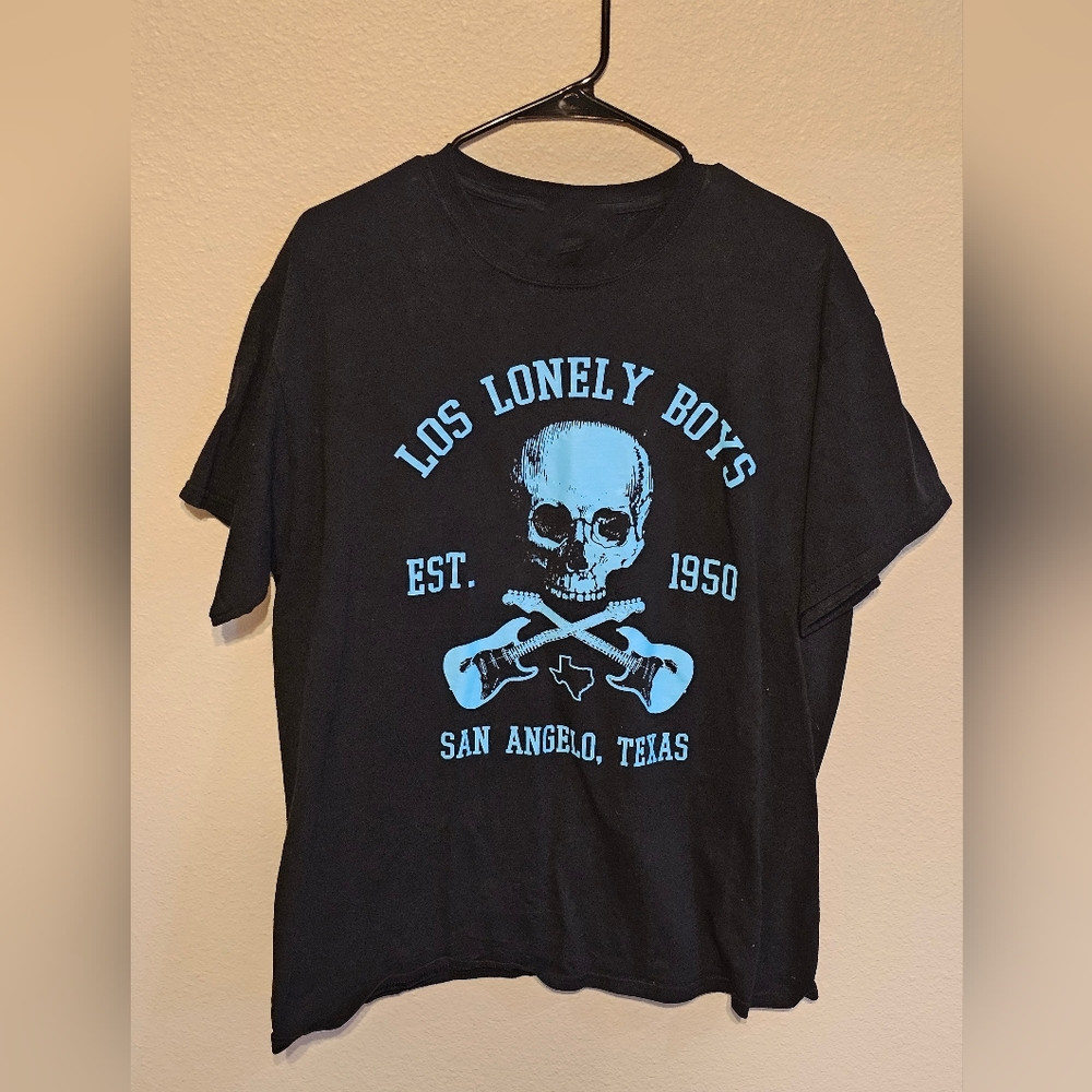 VTG Los Lonely Boys Band Texas Tour Cotton Black All Size T Shirt CC268