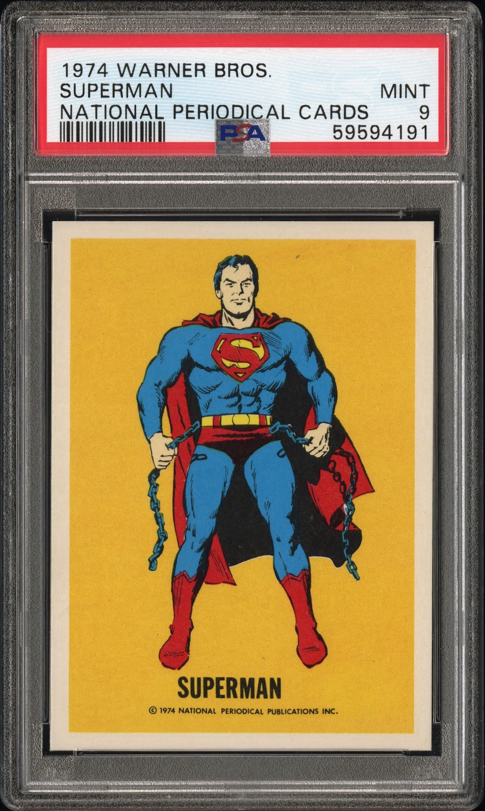 PSA 9 Superman 1974 Warner Brothers National Periodical 1st Edition Vintage DC