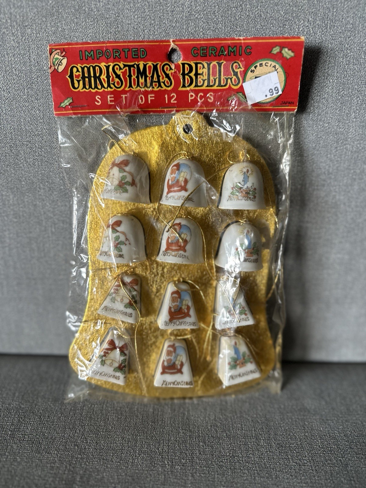 12 Vintage 1950s Christmas Bells 1