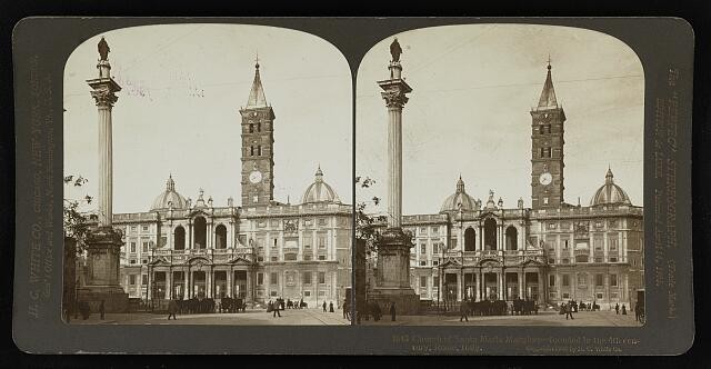 Photo:Rome Italy Church of Santa Maria Maggiore 1903 Stereograph