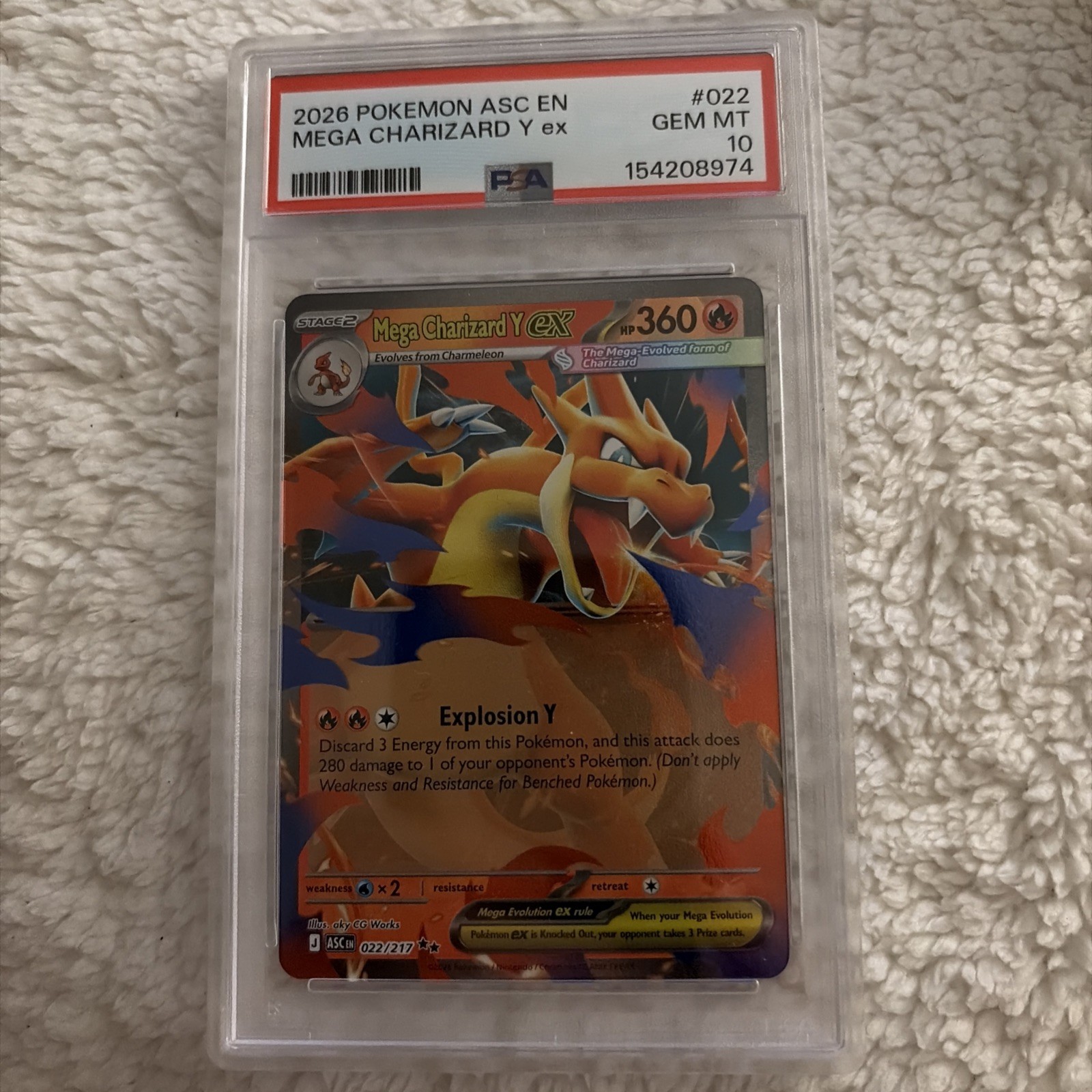 PSA 10 Mega Charizard Y ex 085/742 Mirror Start Deck 100 Pokemon Card Japanese