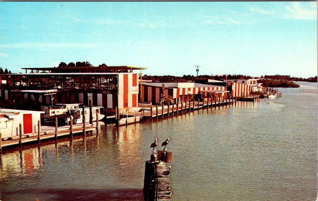 Nokomis, FL Florida  NOKOMIS MARINE WAYS  Boat Docks/Marina  ca1960\'s Postcard