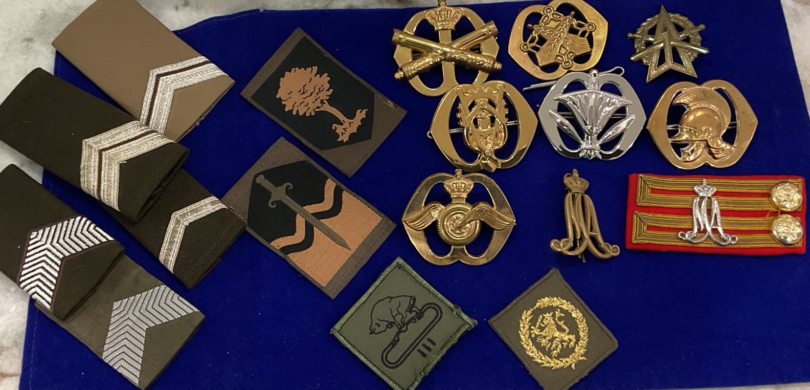 Lot of Netherlands Military Insignia, Badge, Rank, Unit Insignia