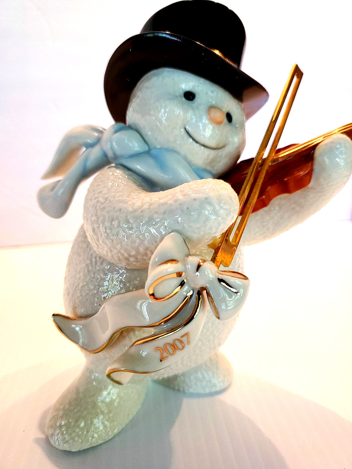 LENOX 2007 SNOWMAN Violin SERENADE Figurine - NIB COA