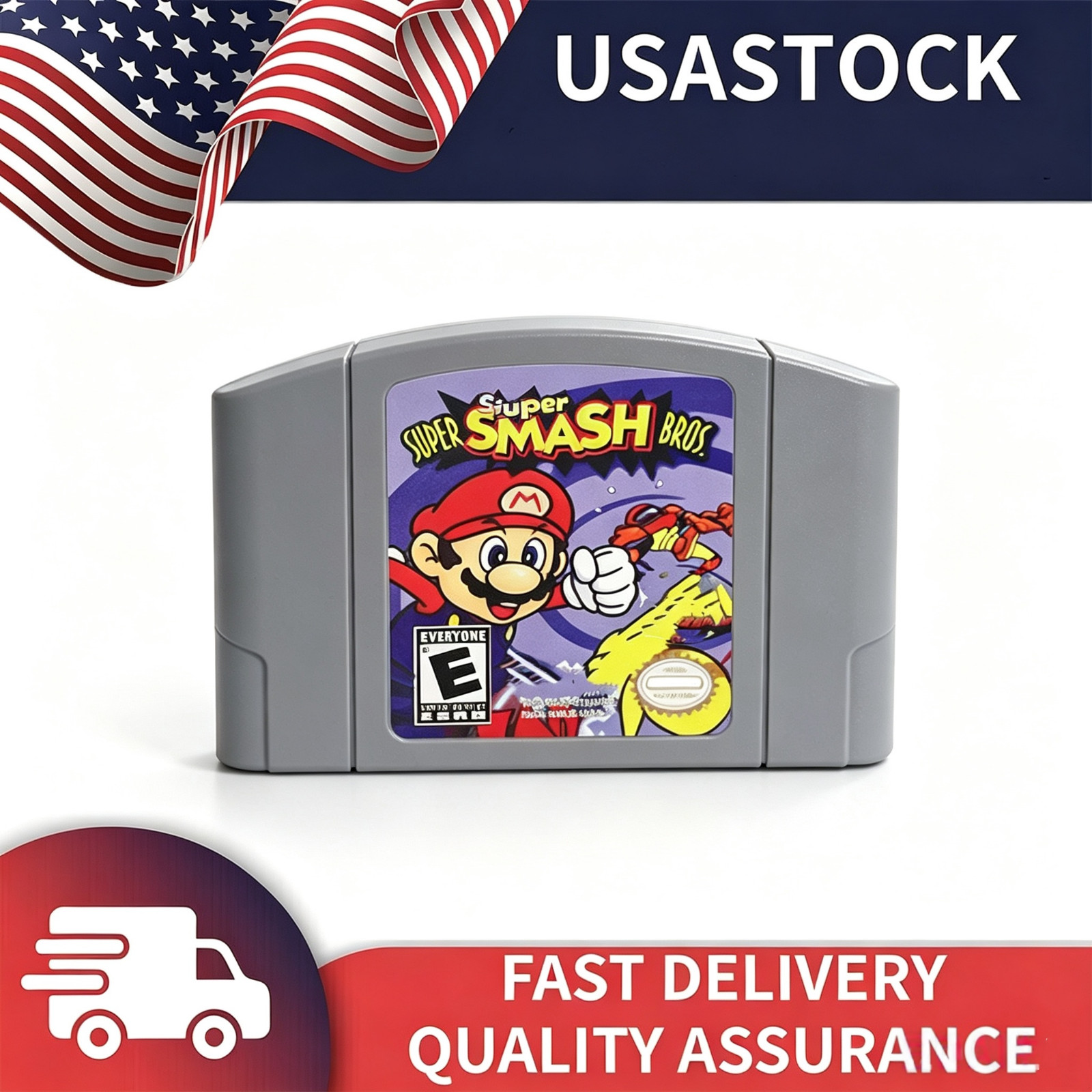 Super Smash Bros 64 Games Cartridge For Nintendo 64 Console US Version