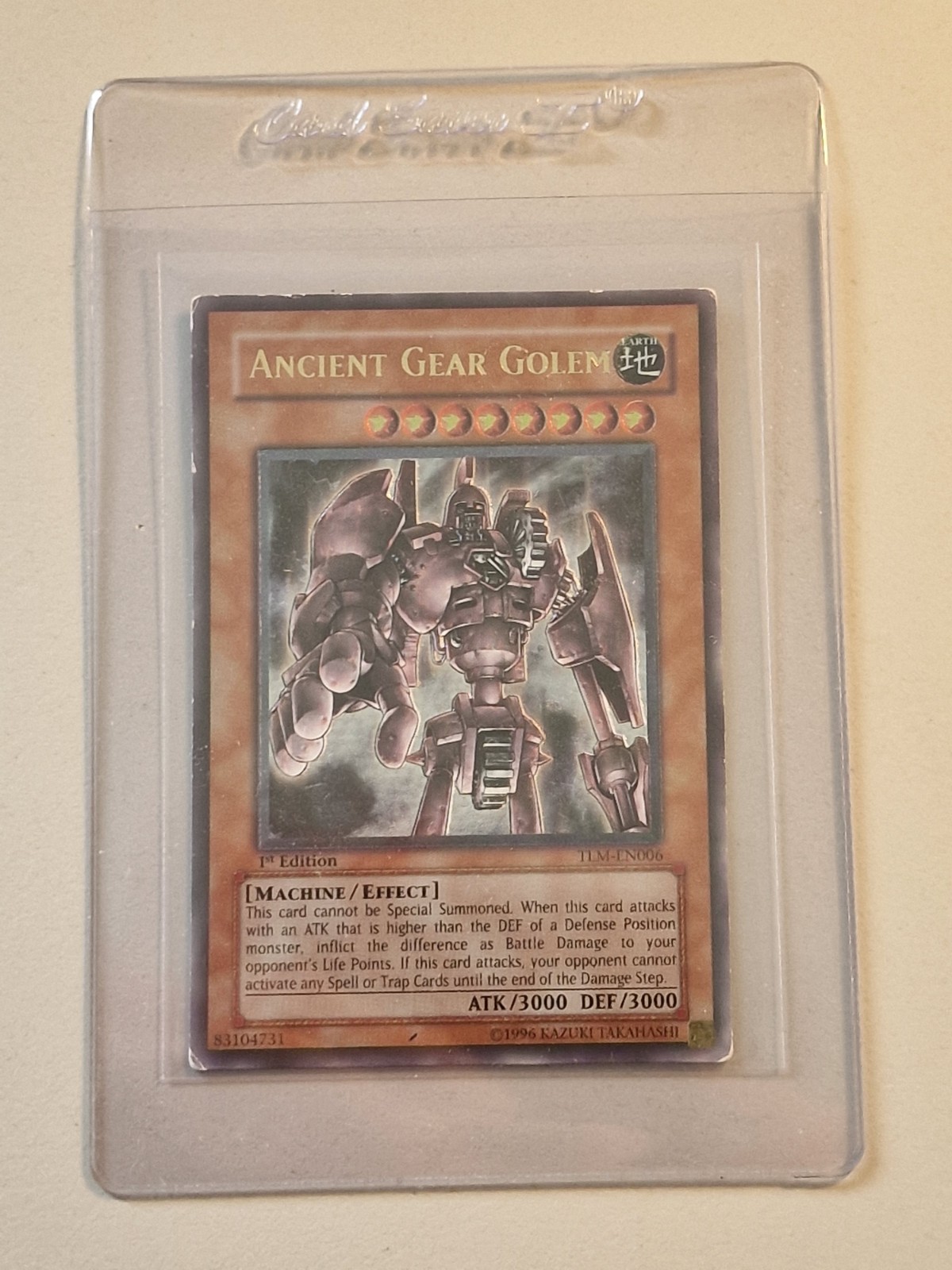 Yugioh Ancient Gear Golem Ultimate Rare TLM-EN006 1st Ed. 