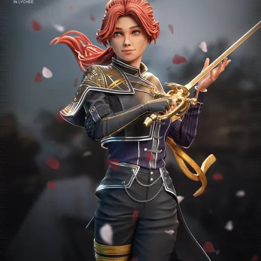 Maelle Crimson Duelist Edition  1/7 Resin Garage Kit  Unpainted Display Model