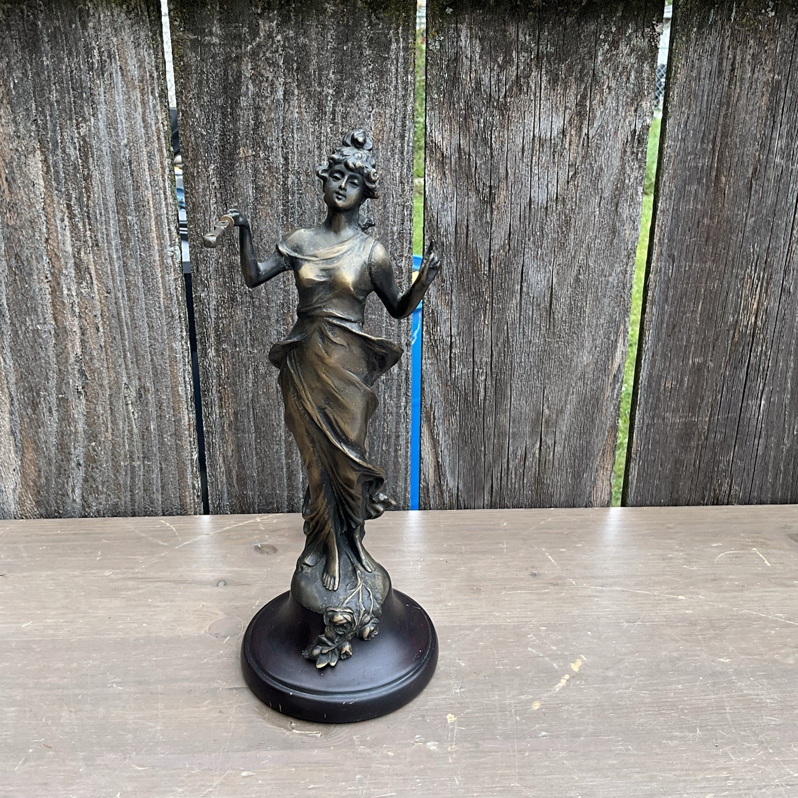vintage Junghans Diana Swinging Mystery Clock Statue 12