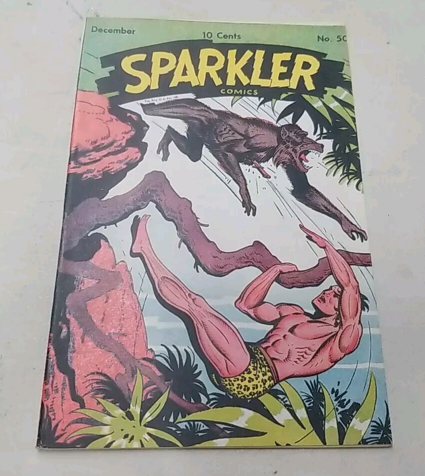 Sparkler Comics #50 Dec 1945   Tarzan Cover VF Golden Age Comic Book