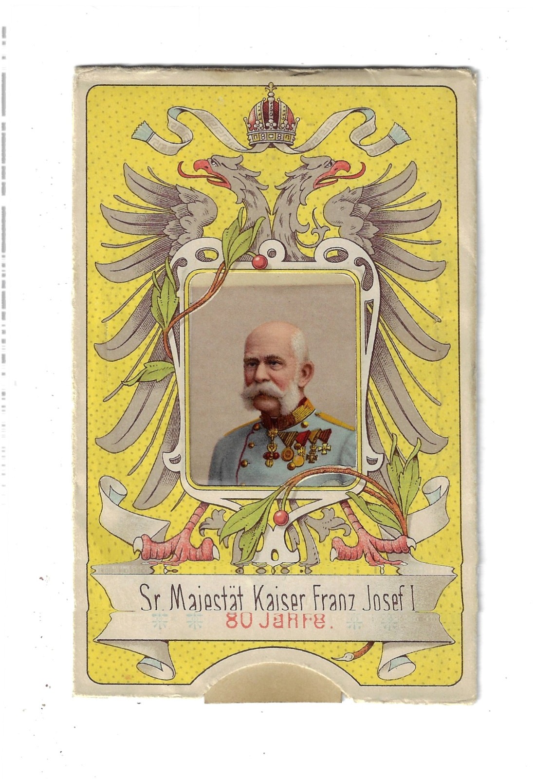 1910 80th Birthday of Austrian Emperor Franz Josef I Postcard 5156