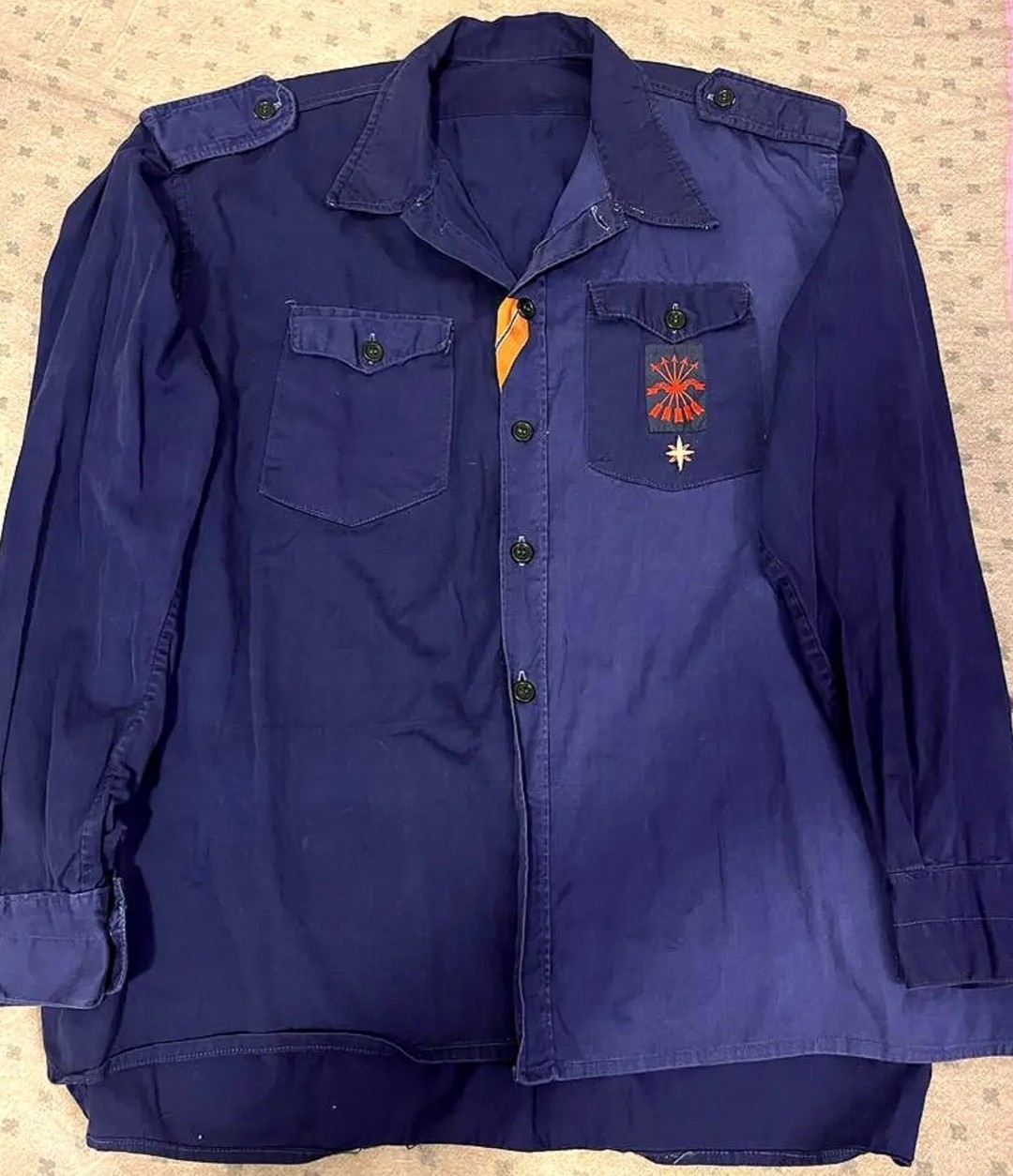 Original Spanish Falange Blue Shirt