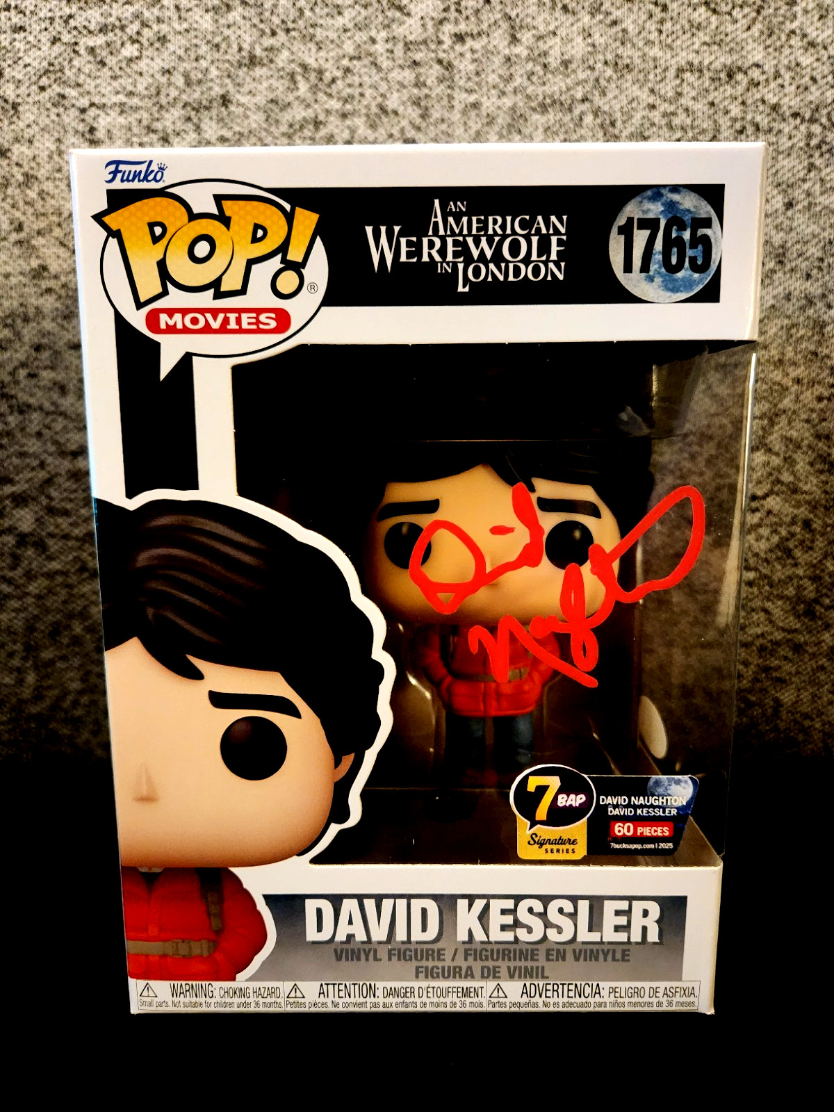American Werewolf In London David Kessler Funko signed by David Naughton LE 1/60