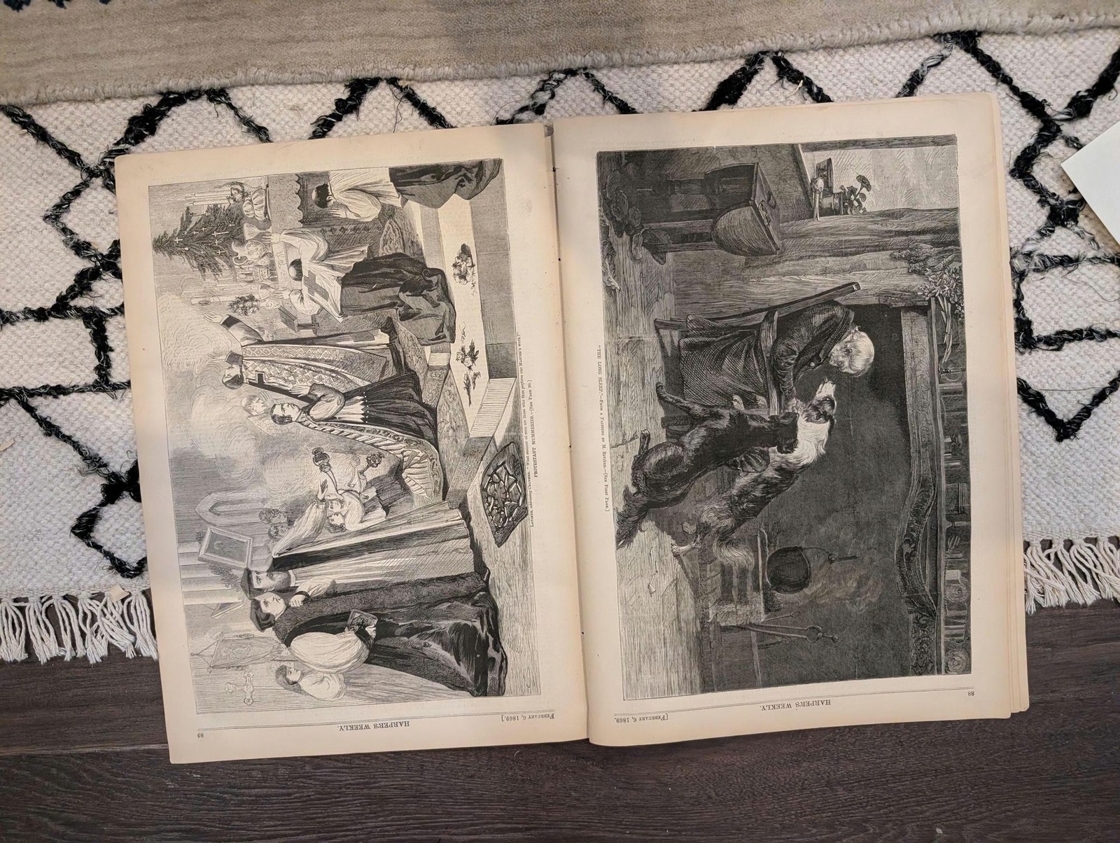 Feb 6 1869 Harpers Weekly, 1st Uncle Sam w Whiskers, National Colored Convention