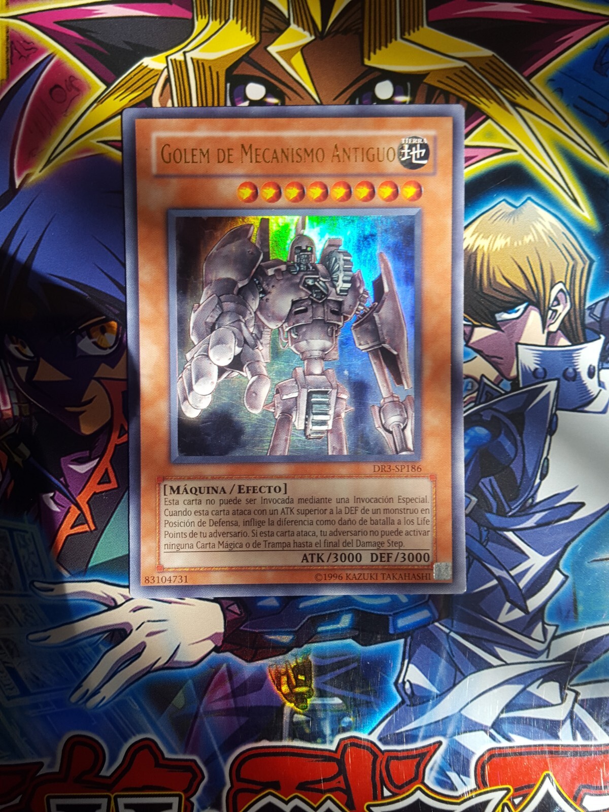 YUGIOH ANCIENT GEAR GOLEM ULTRA RARE NM-VLP DR3-SP186 Spanish