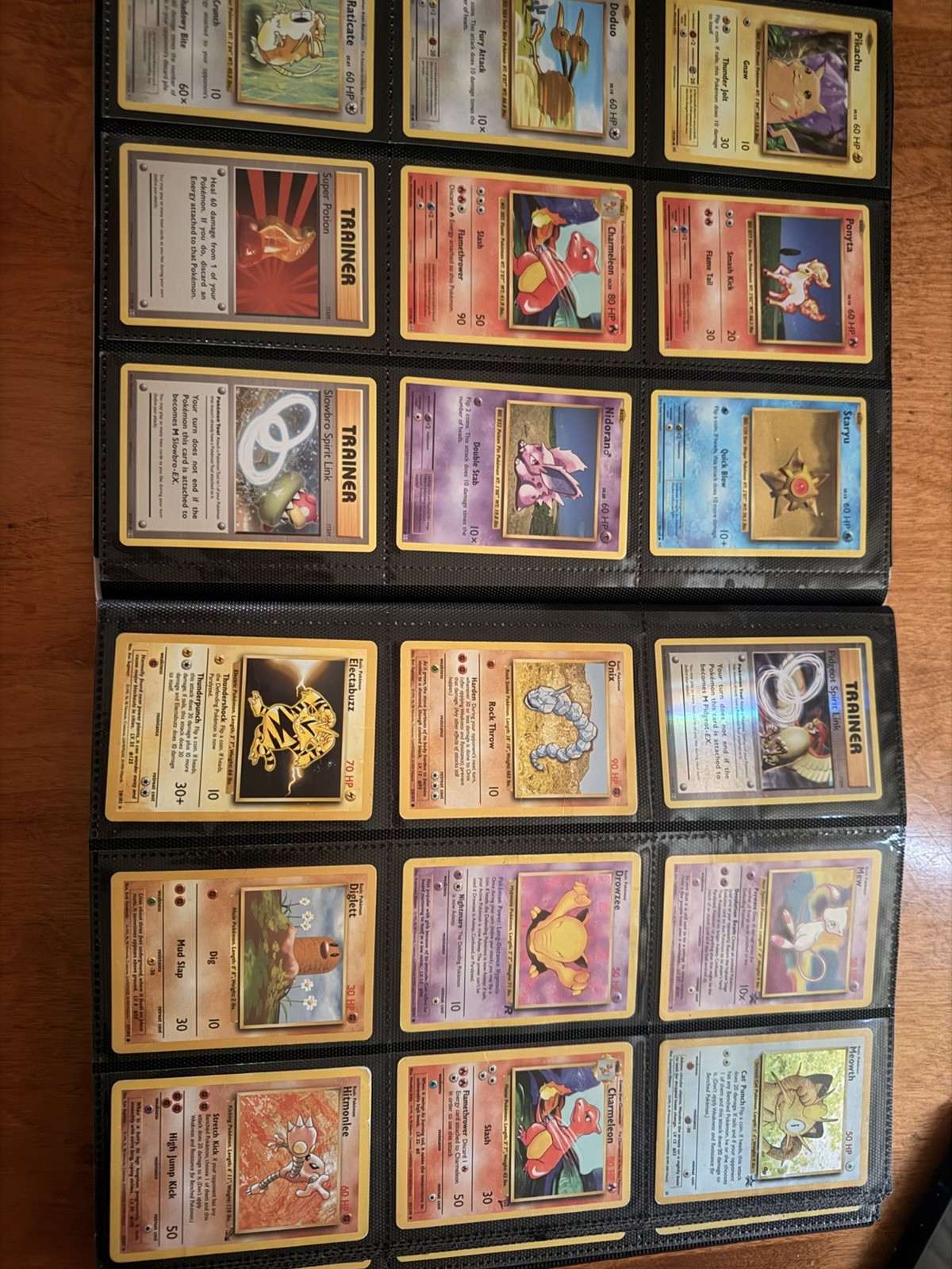 Binder of Various Pokémon Cards
