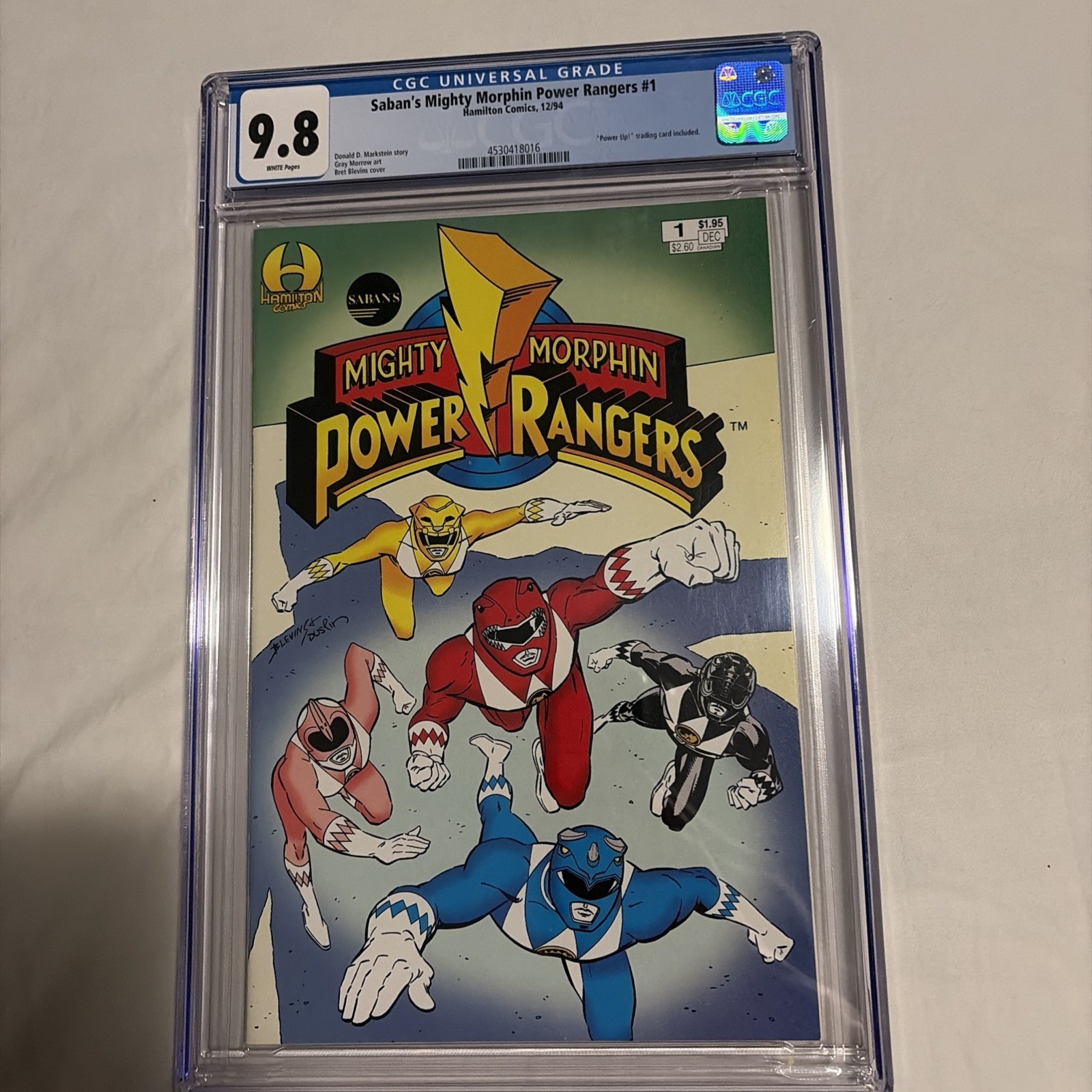 Saban\'s Mighty Morphin Power Rangers #1 CGC 9.8 (1994, Hamilton Comics) NM