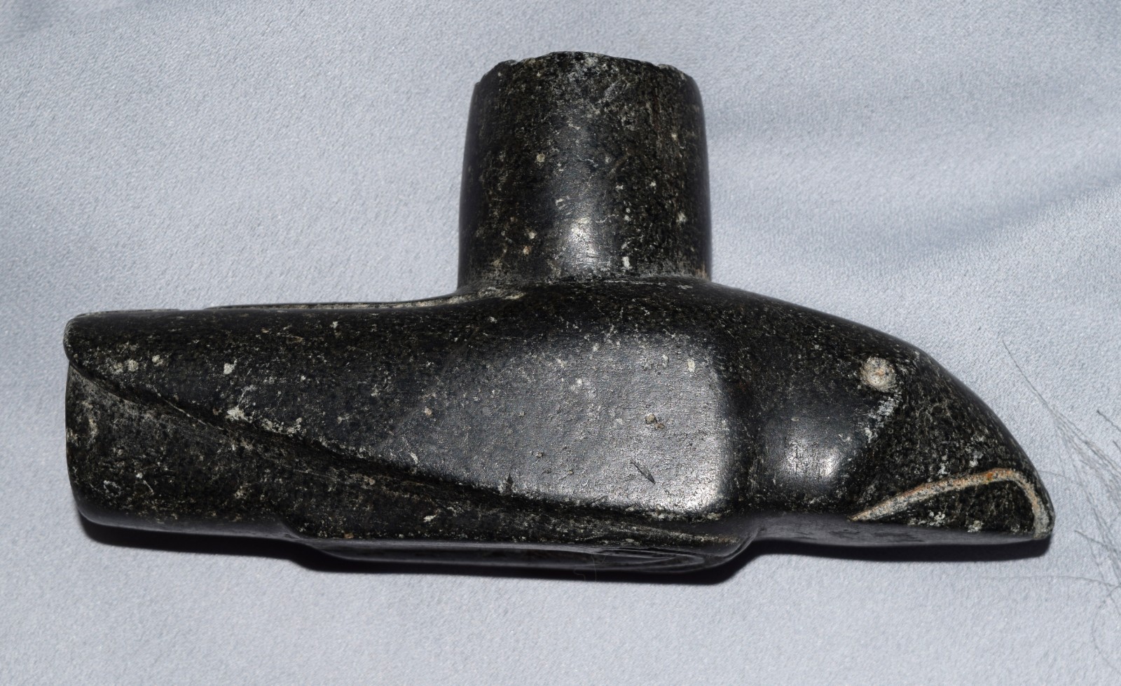 Authentic Prehistoric Raptor Effigy Pipe.  COPENA