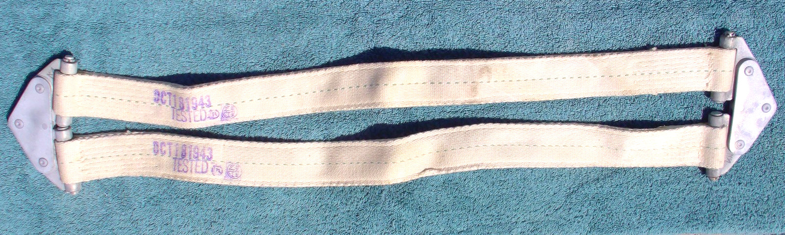 WW 2 1943 B-17 ,B-24, B-25, B-26 White Bomb Sling Straps used for Loading 500lb