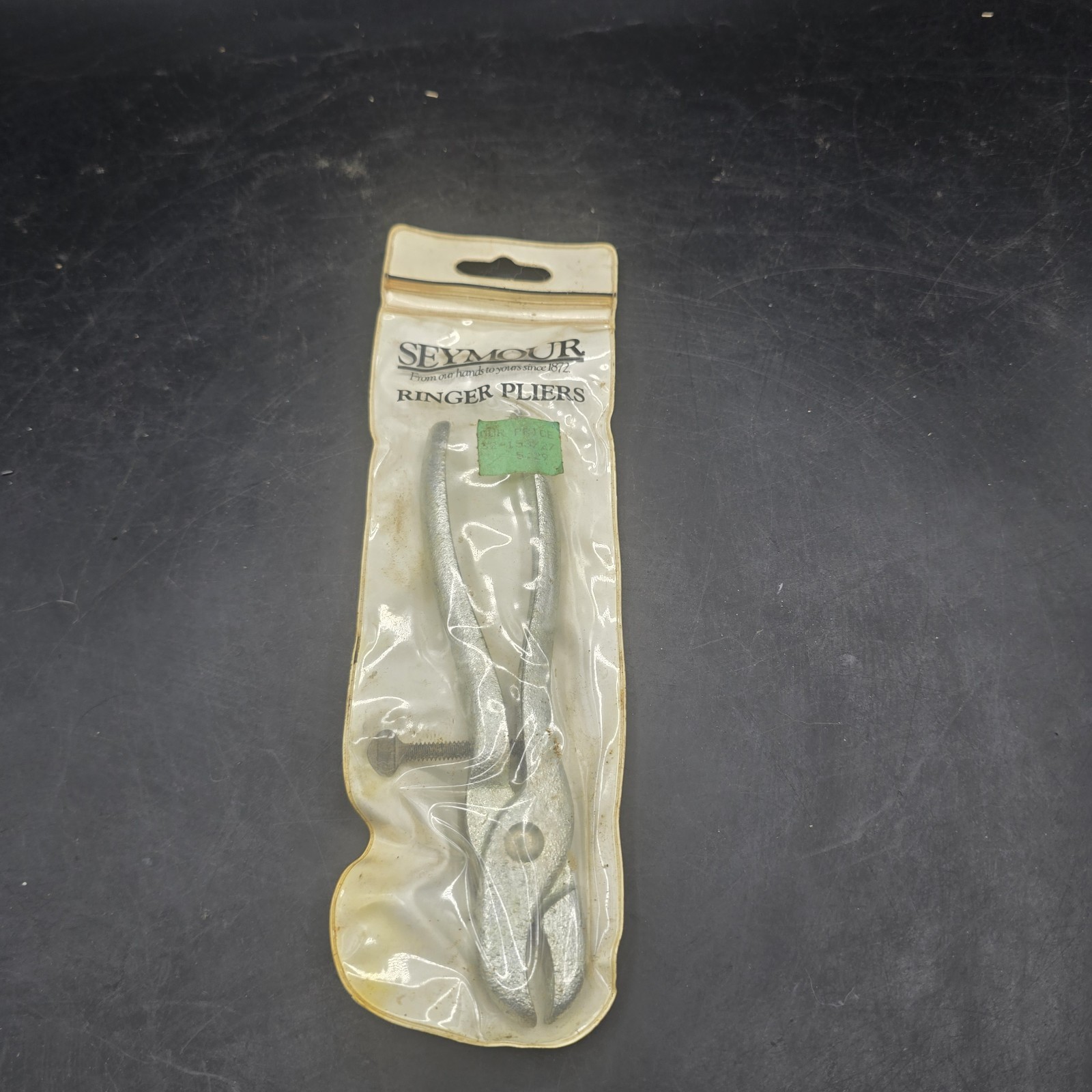 Vintage Seymour Ringer/ Hog Ring Pliers Model RR-HM Hill W/ Box Of Hog Rings