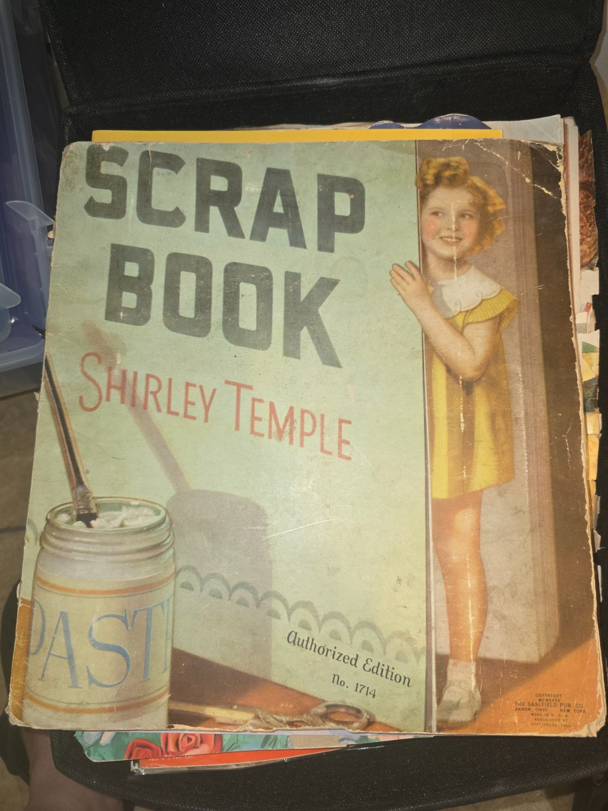 VINTAGE 1935 SHIRLEY TEMPLE SCRAP BOOK NO. 1714