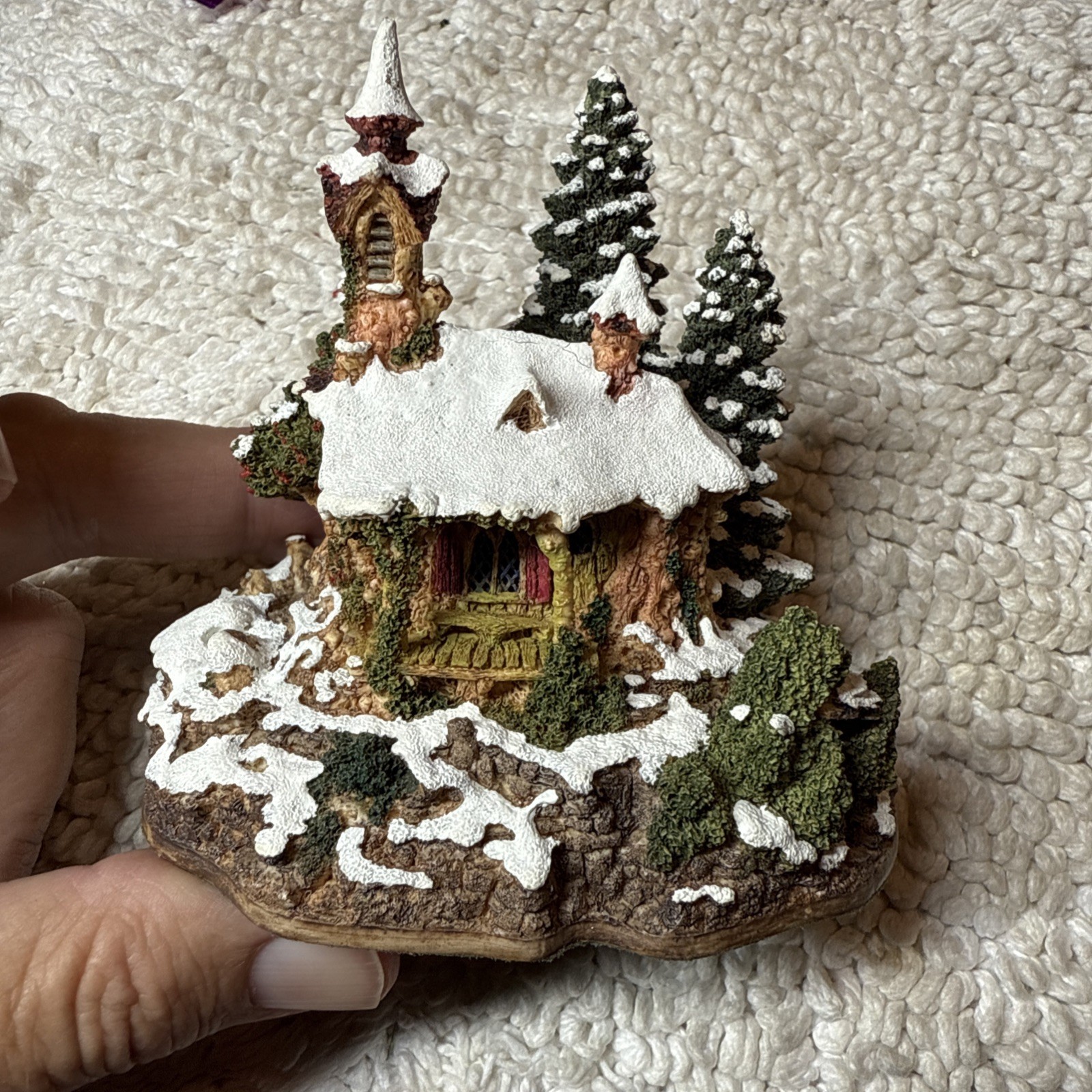 Woodly Wise SNOW CHAPEL John Hines Studio Ted Slack Preowned