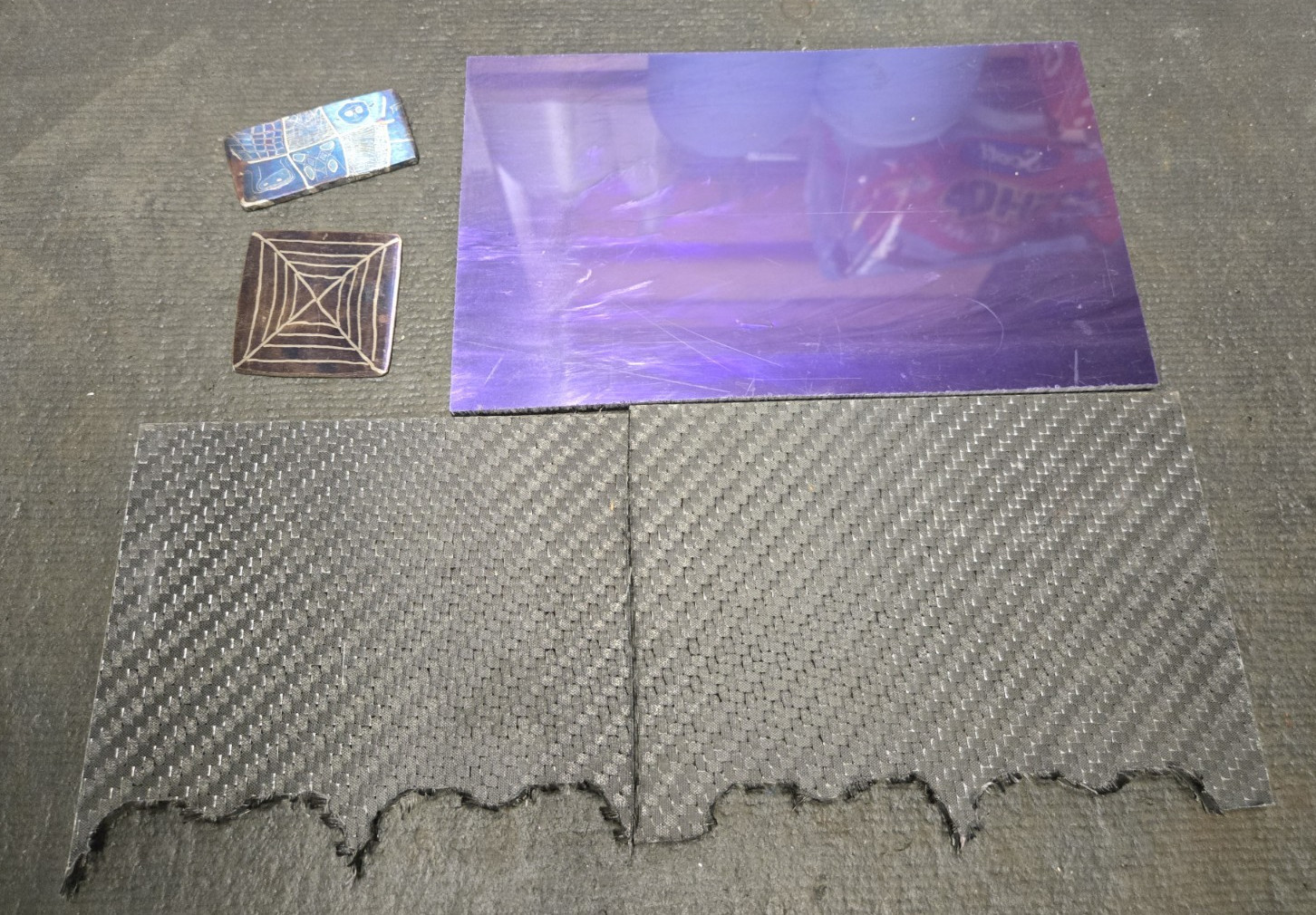 2 Pieces of Carbon Fiber, .2375\
