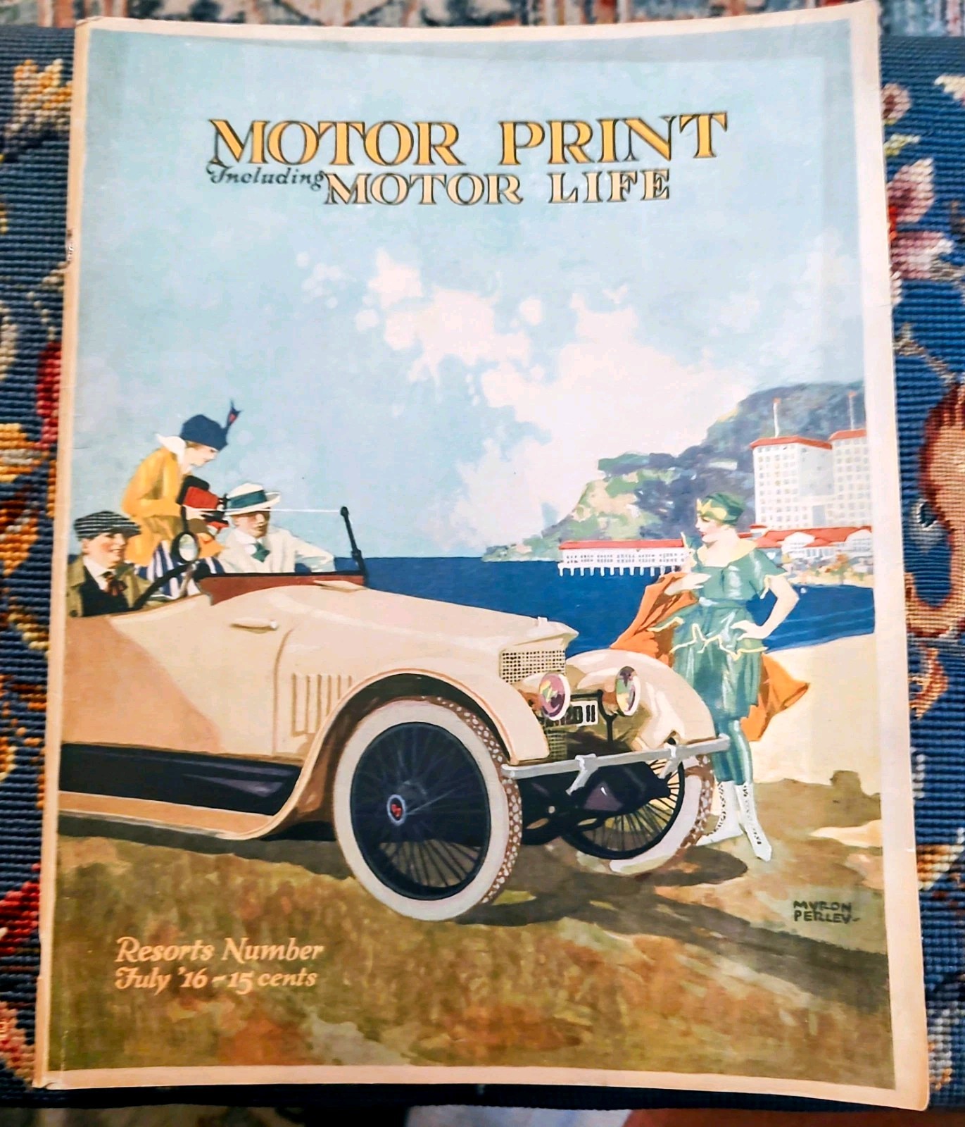 Motor Print incl. Motor Life July 1916 Multicolor Advertizing Magazine 