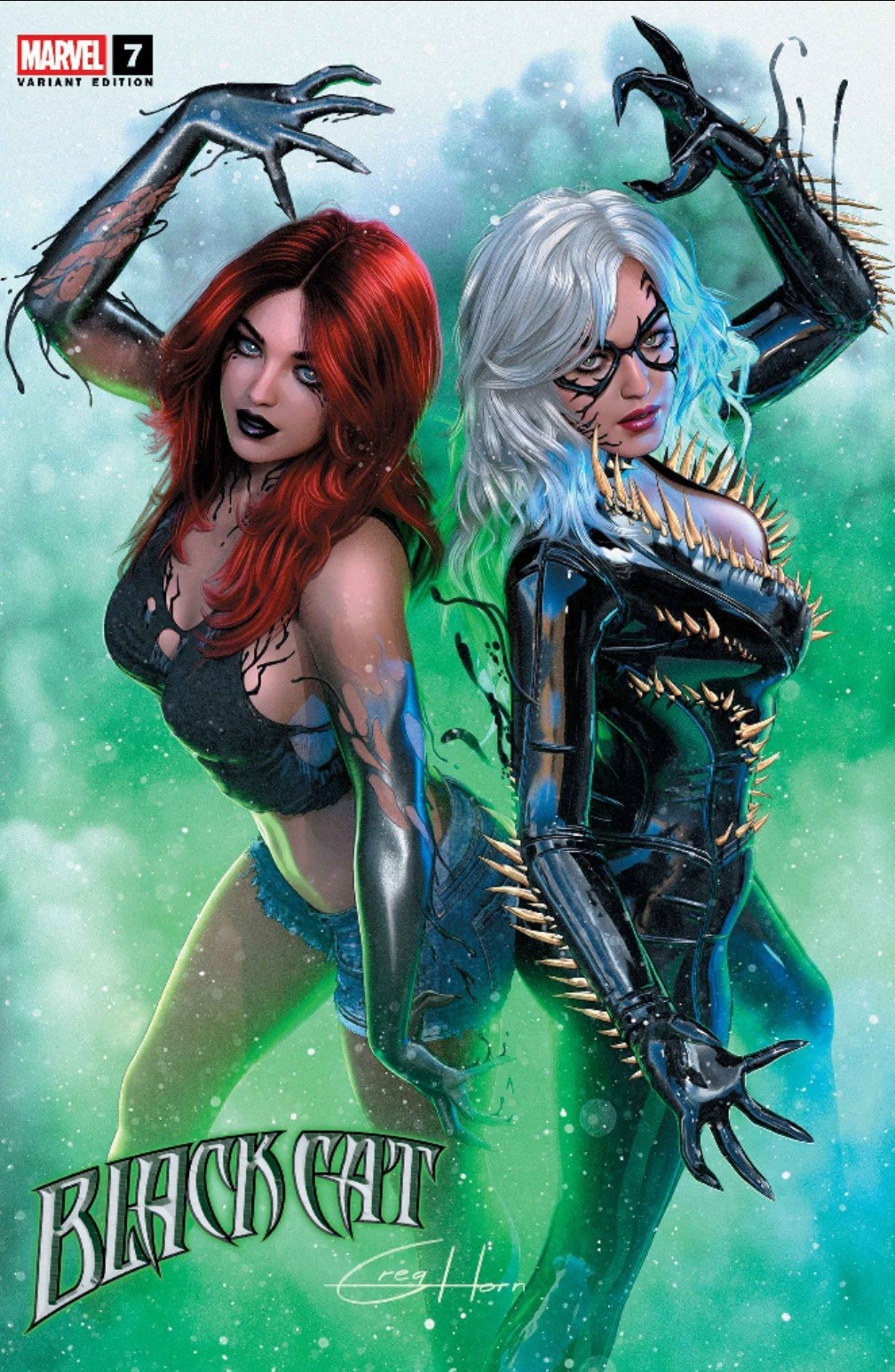 BLACK CAT 7 GREG HORN EXCLUSIVE MEGACON VARIANT NM 2026