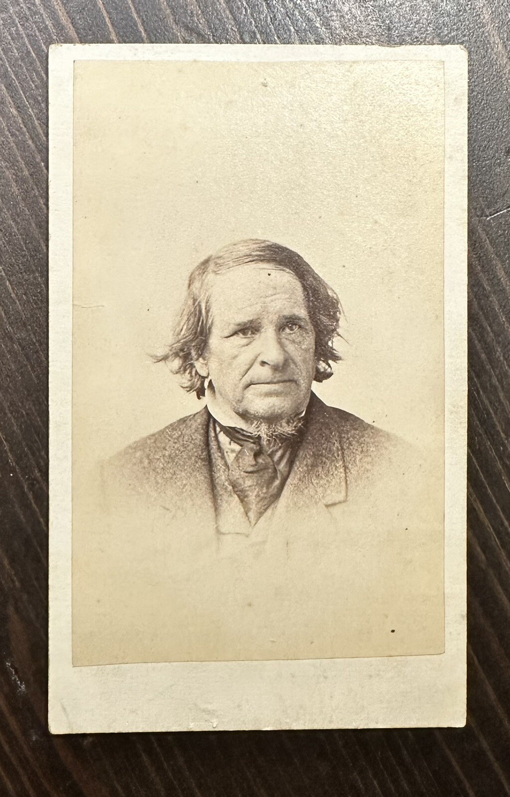 Very Rare 1860s Photo Humorist Benjamin Penhallow Shillaber JW Black CDV Famous