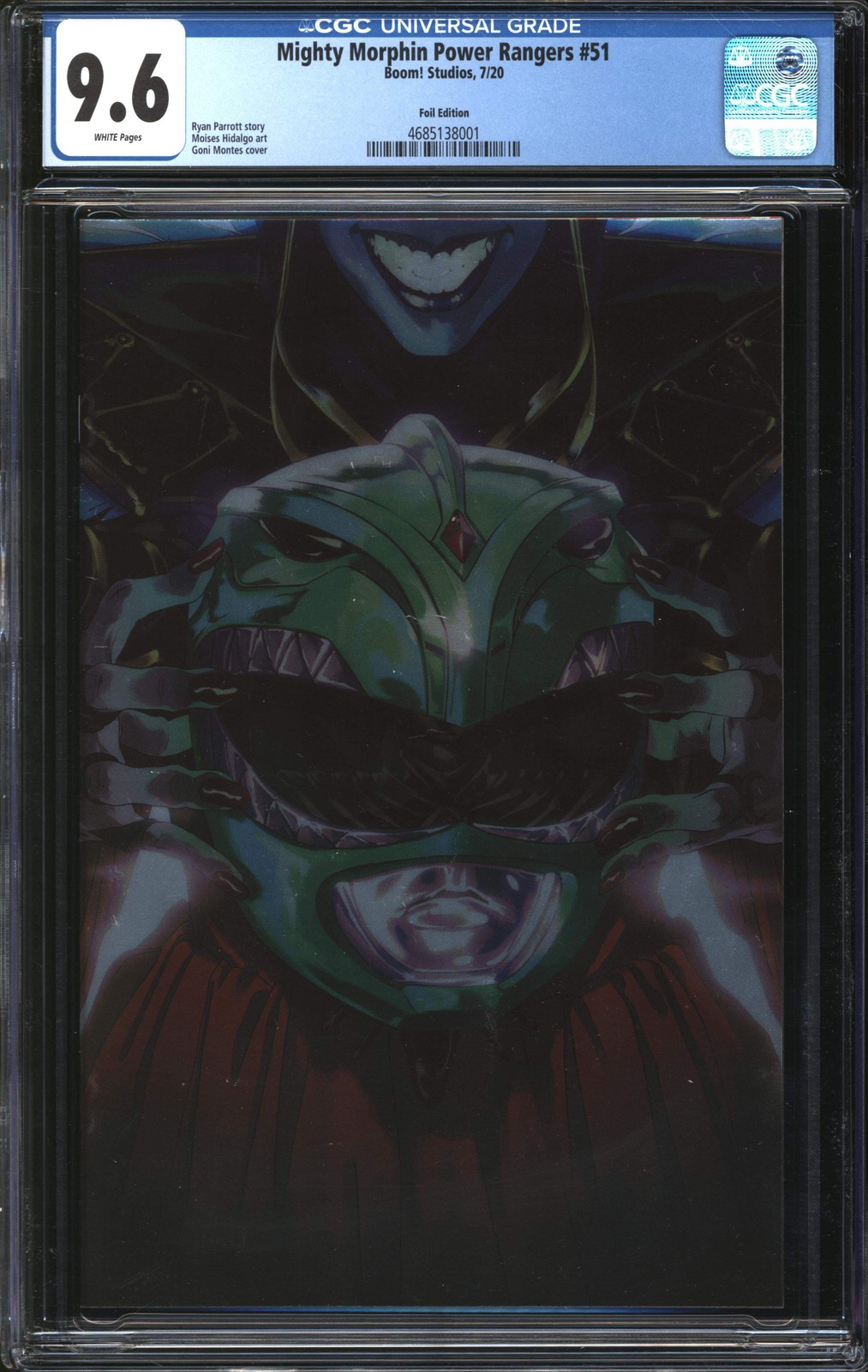 Mighty Morphin Power Rangers (2016) #51 Foil Edition CGC 9.8 NM/MT