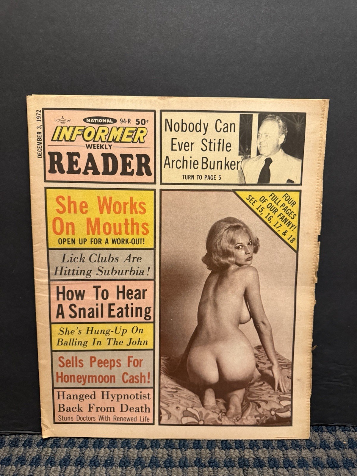 1972 National Informer Weekly Reader, 4 Full Pages of Fanny (VRN10L)