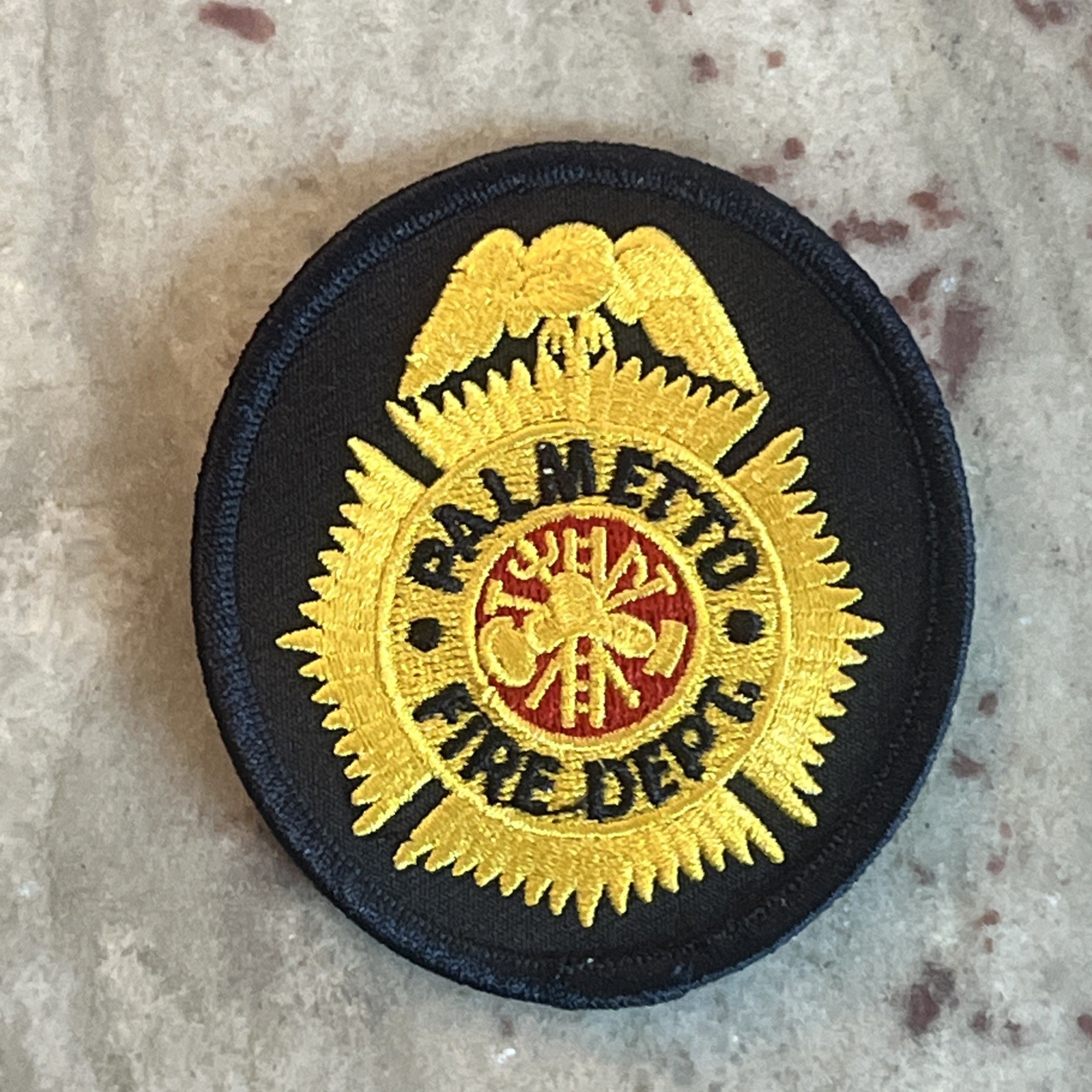 Palmetto GA Georgia Fire Department Patch Embroidered Badge Logo New Blue Gold