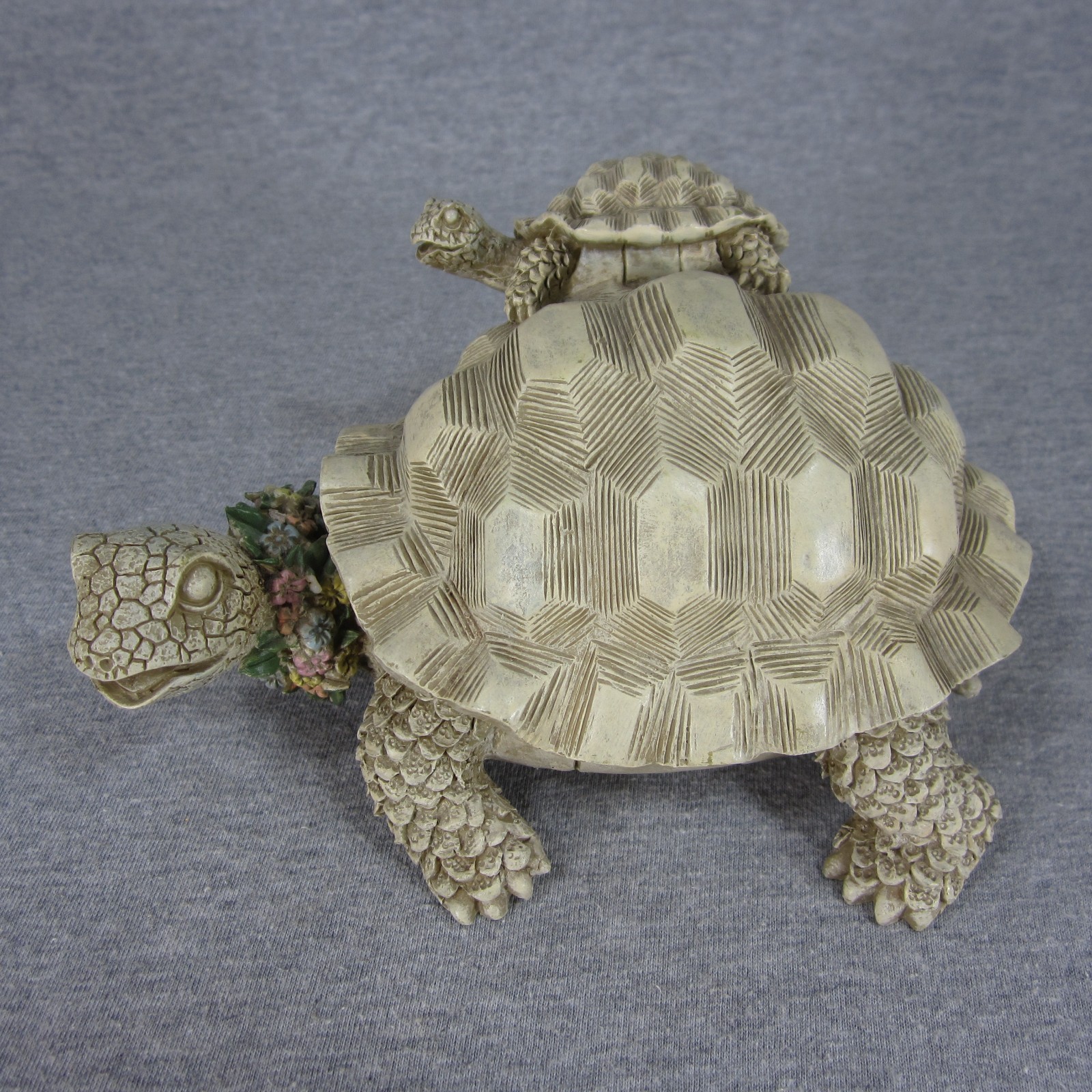 Tortoise on Tortoise in Tortoise Trinket Box - Turtles