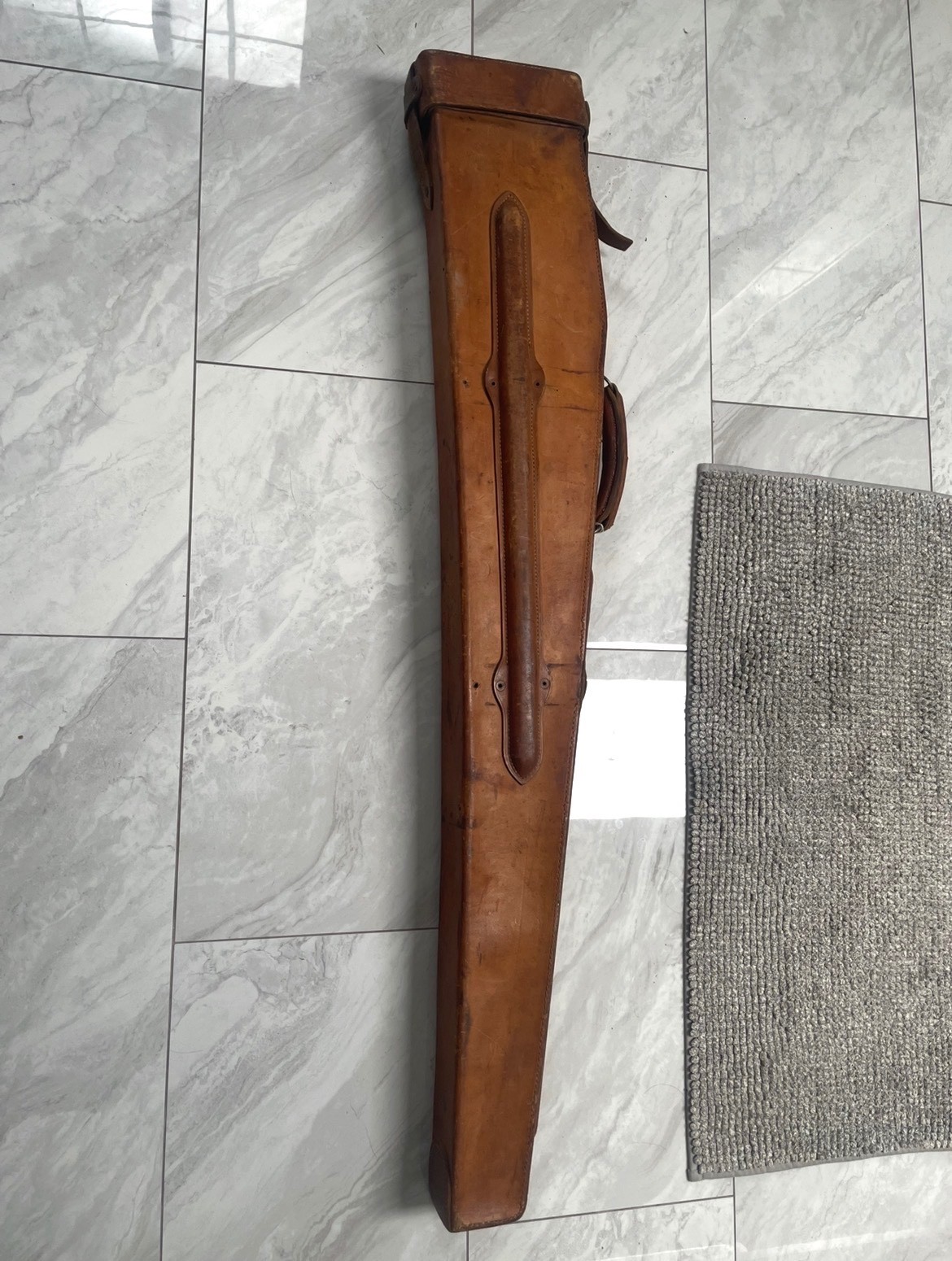 WWII US Army Boyt 1943 Leather BAR M1918A2 Transit Carrying Case Scabbard Mint