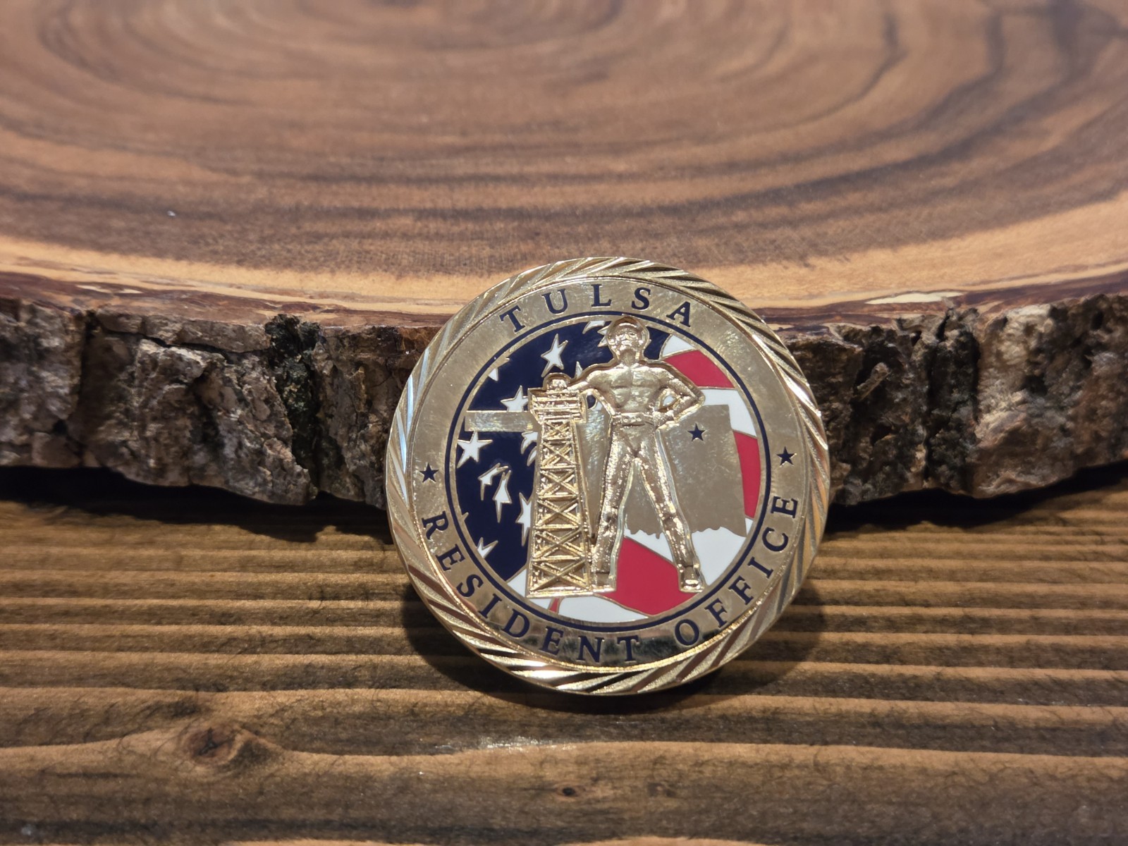 Rare - USSS Secret Service Tulsa Resident Office Oklahoma Older Challenge Coin